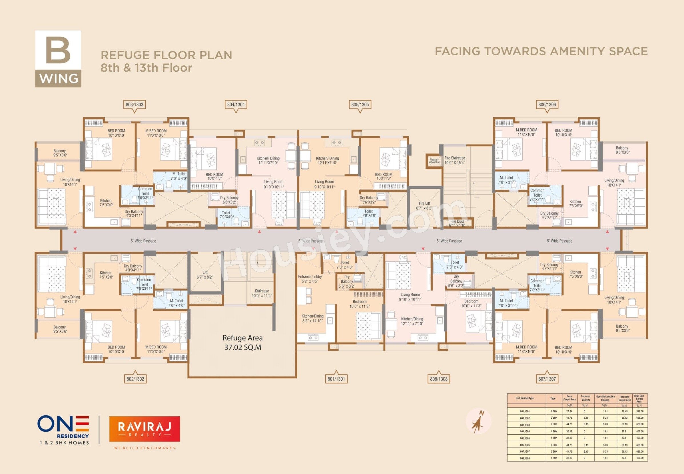 Raviraj One Residency Floor plan 5