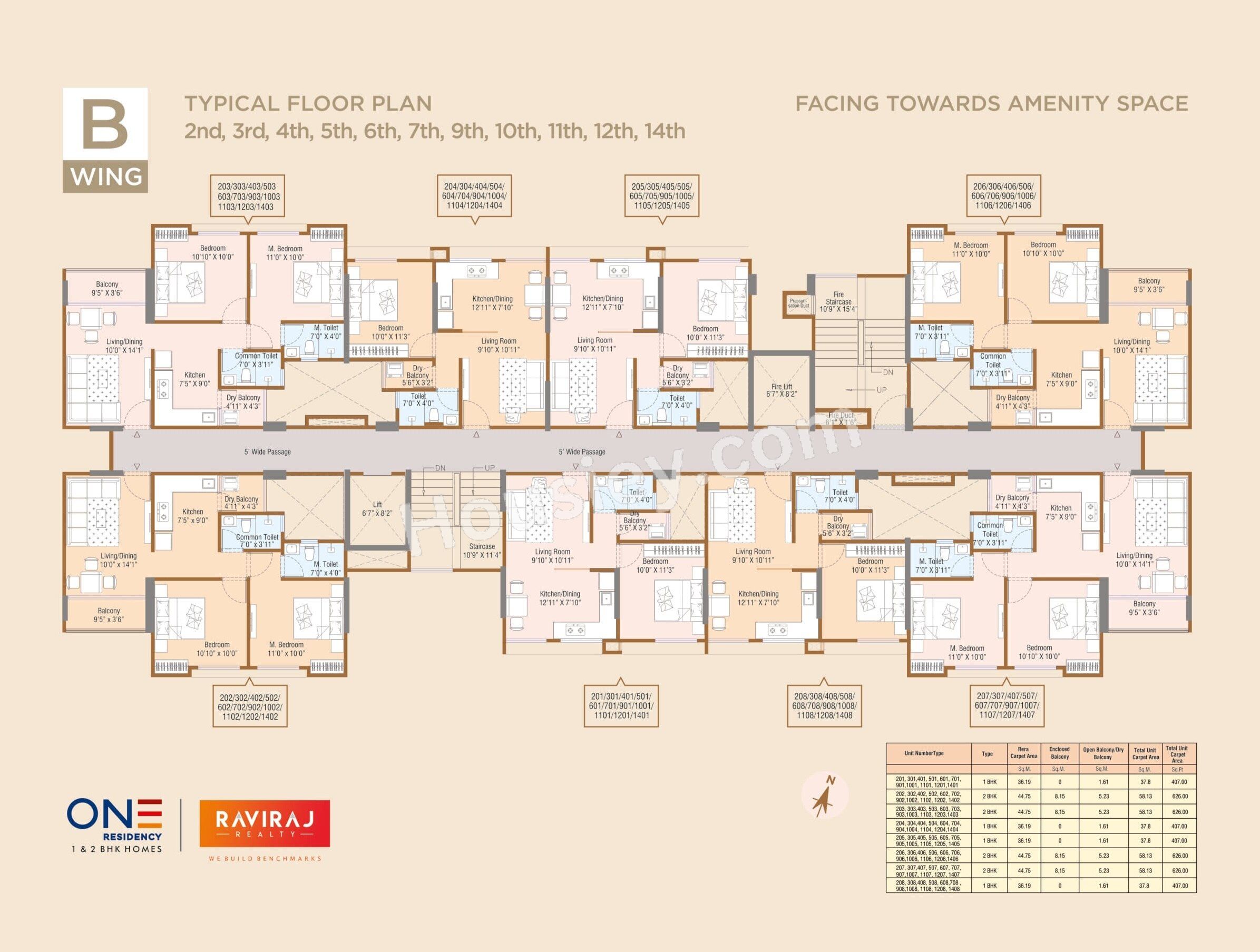 Raviraj One Residency Floor plan 6