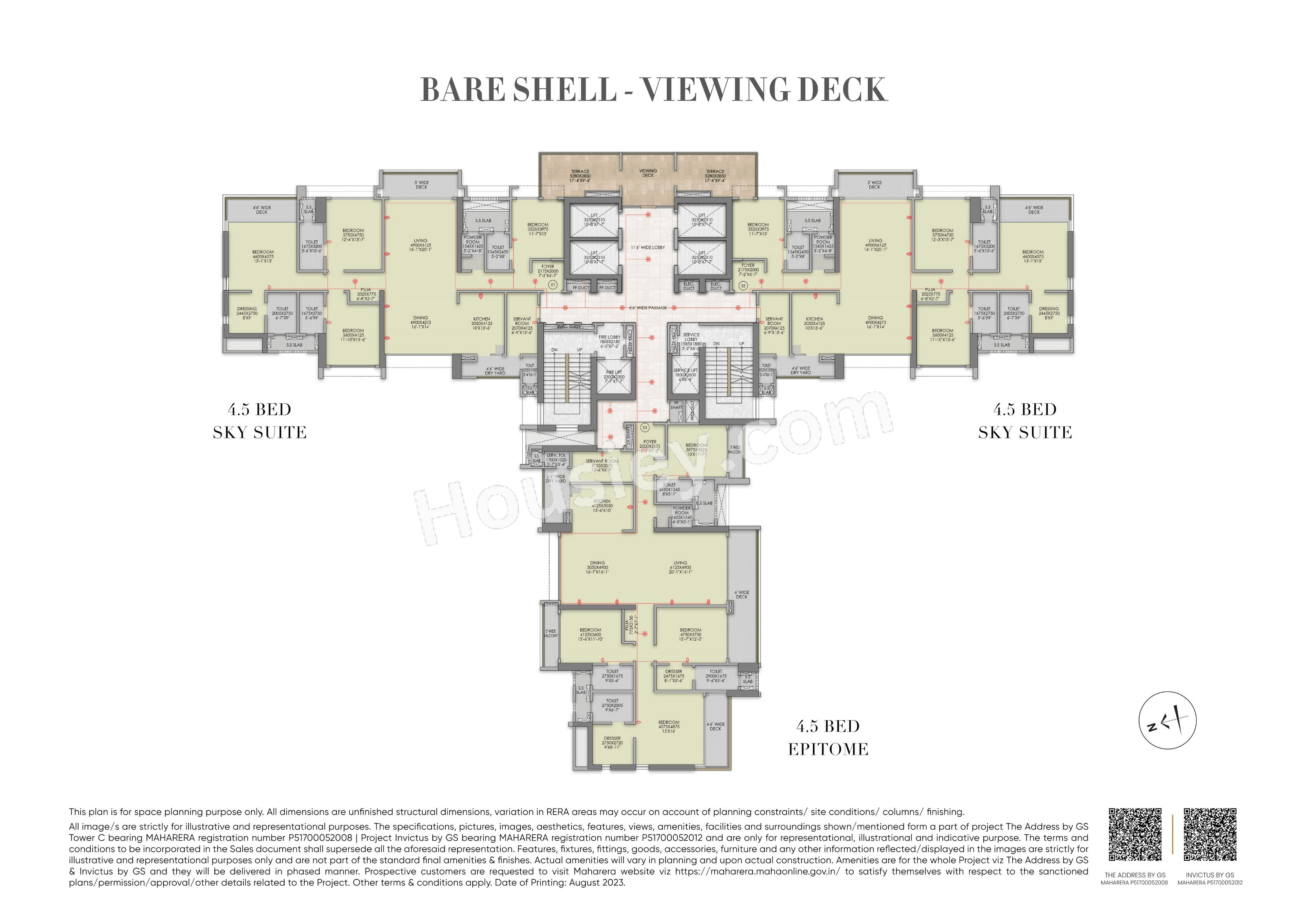 Raymond Invictus by GS Pokharan Road Floor plan 2