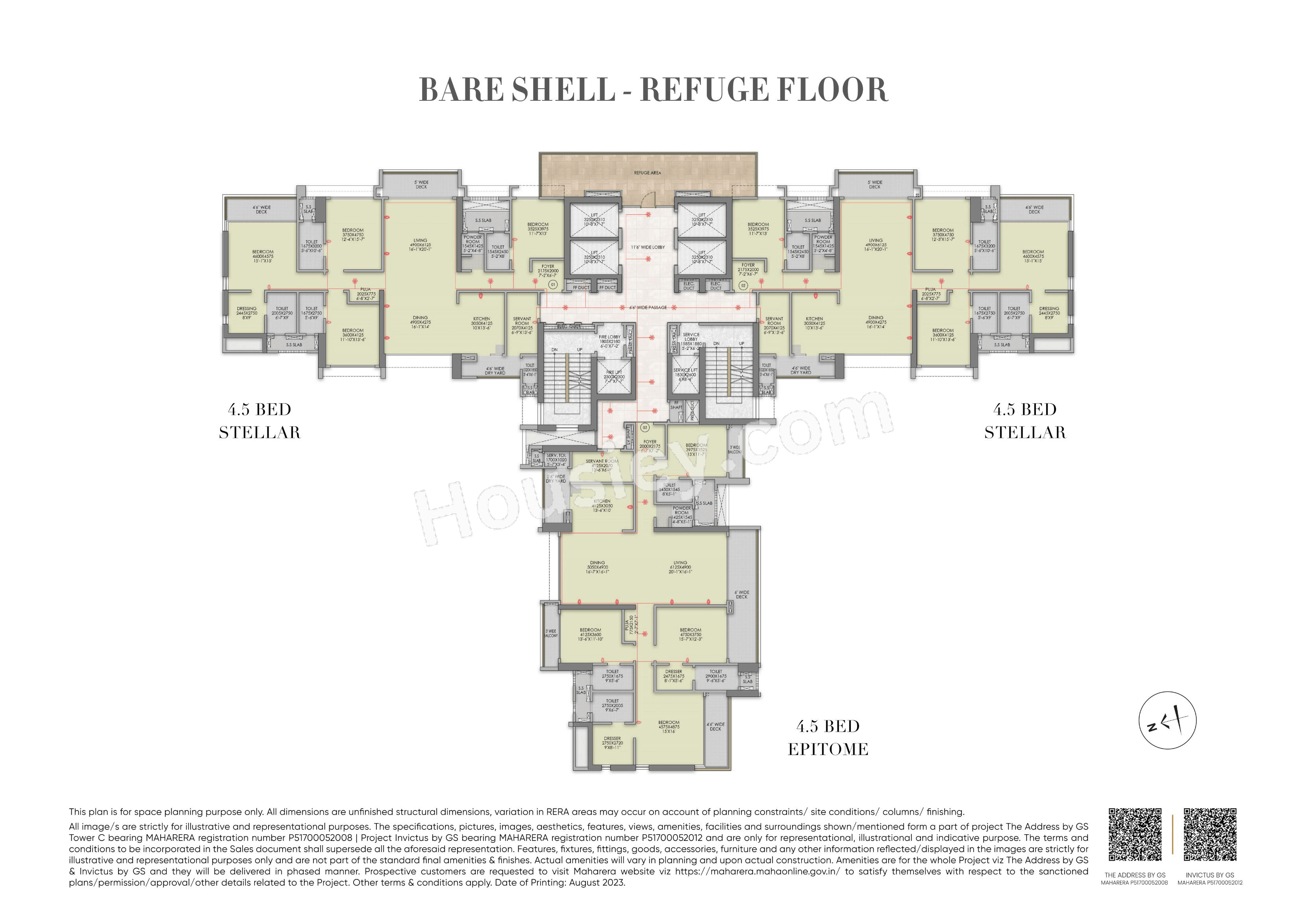 Raymond Invictus by GS Pokharan Road Floor plan 3