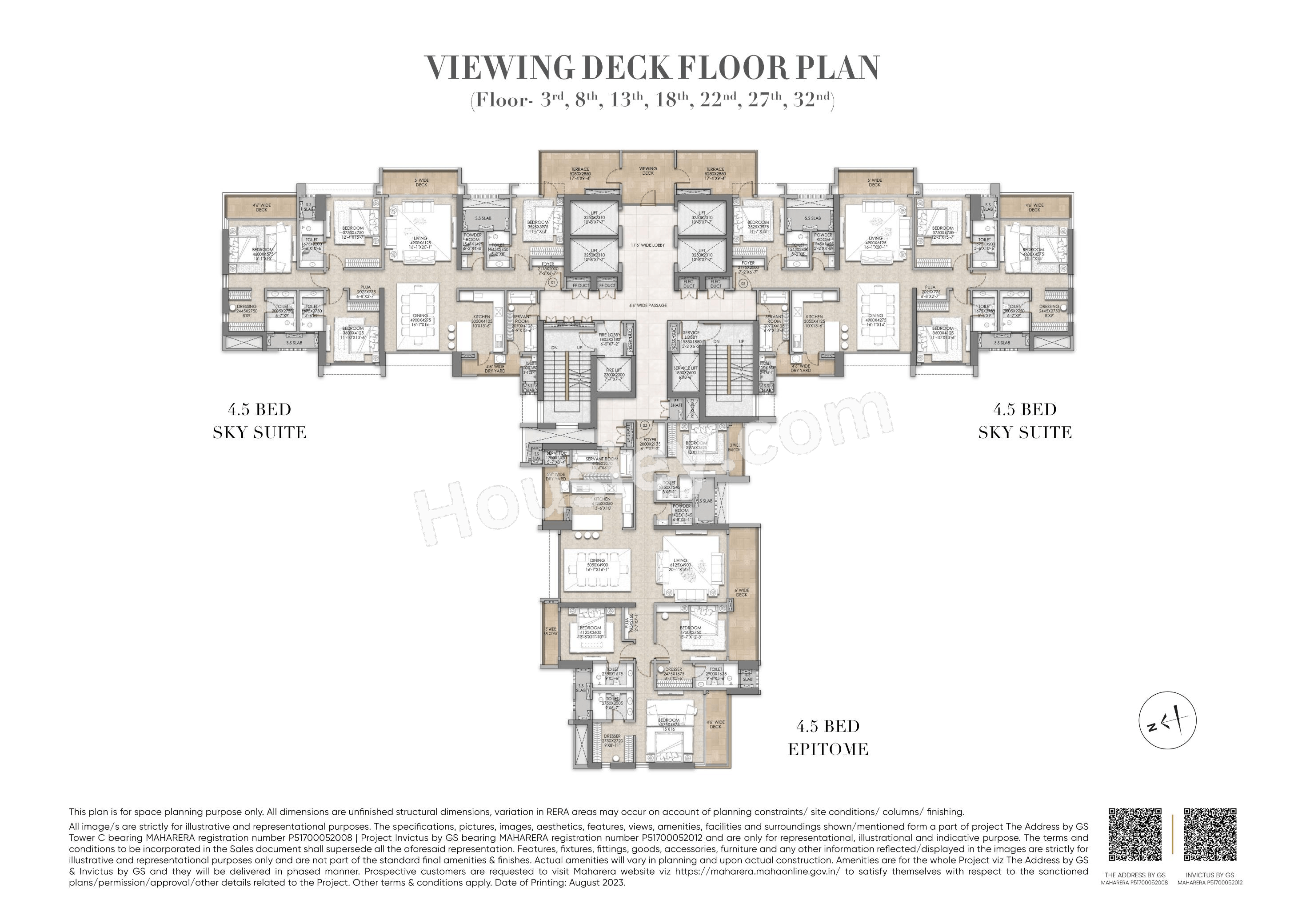 Raymond Invictus by GS Pokharan Road Floor plan 5