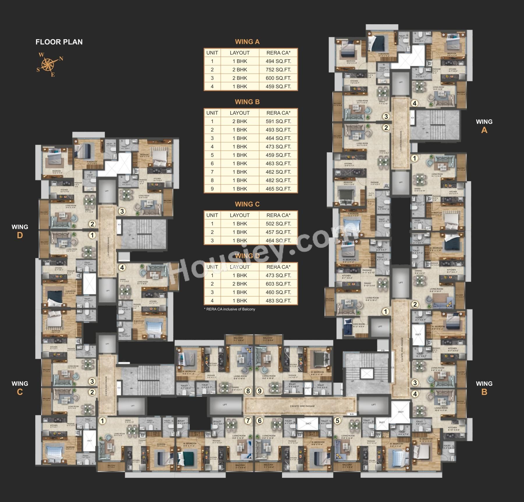 Rockline The Meridian Towers Floor Plan