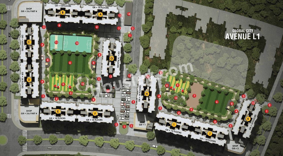 Rustomjee Avenue L1 L2 And L4 Floor plan 2