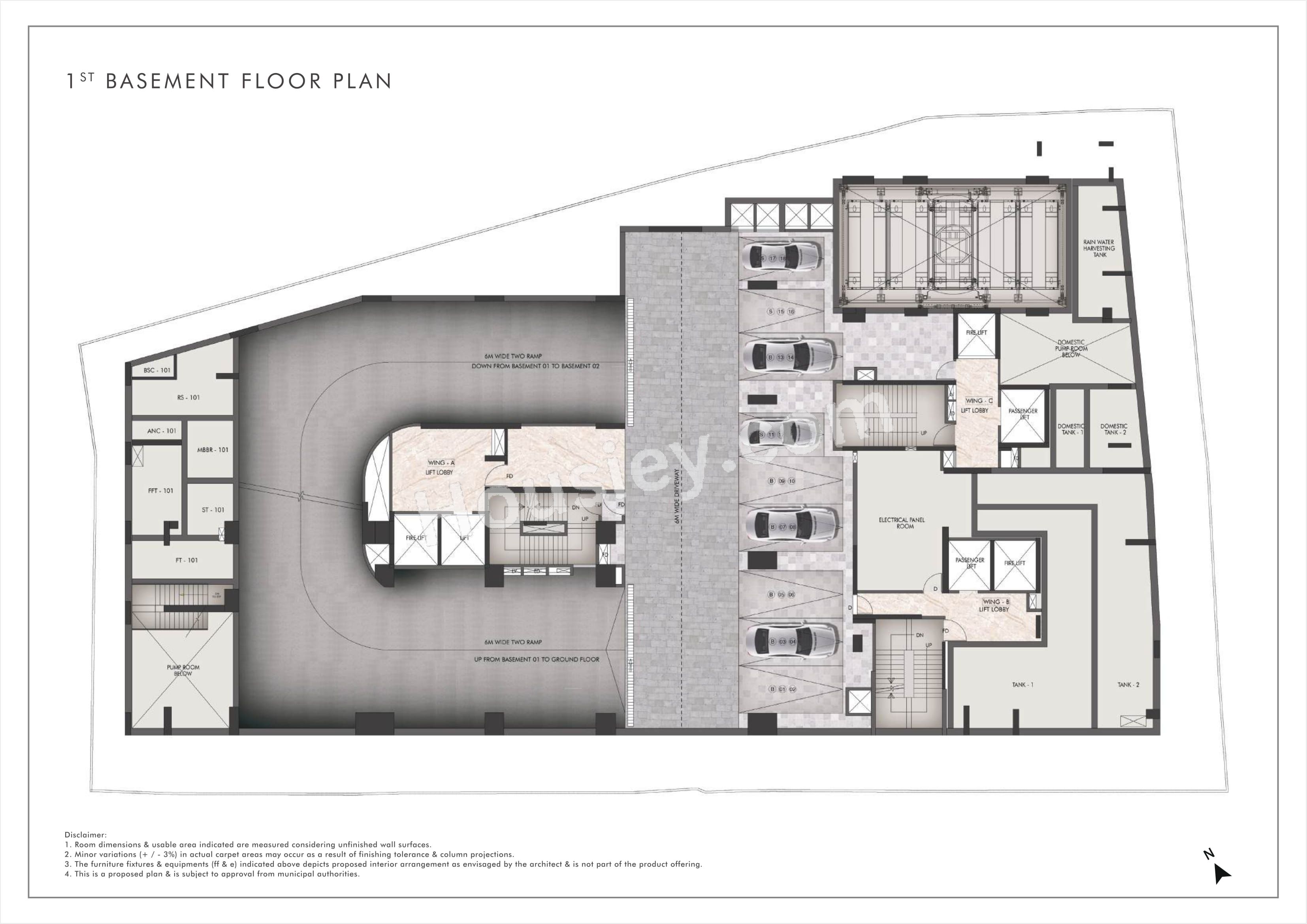Rustomjee Prive Floor plan 1
