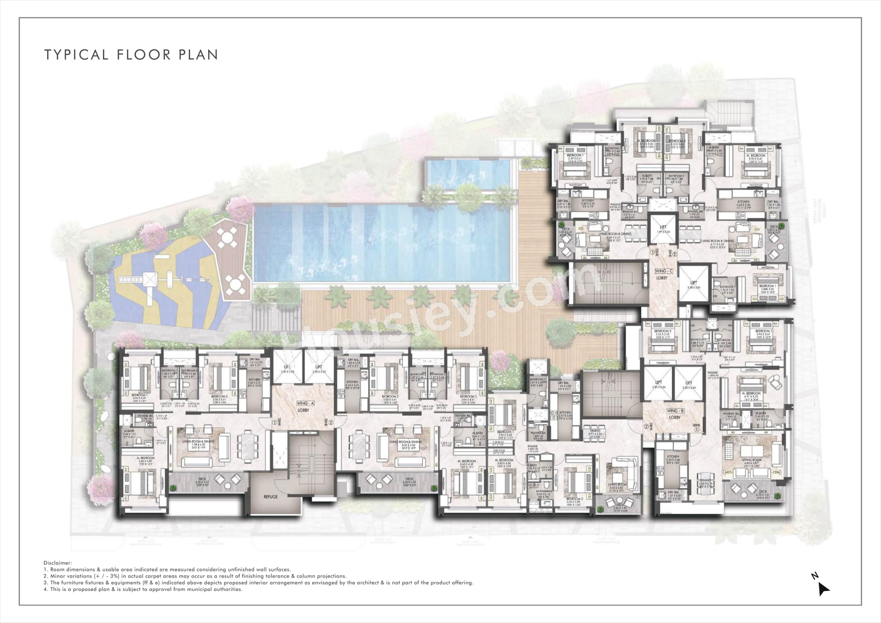 Rustomjee Prive Floor plan 6