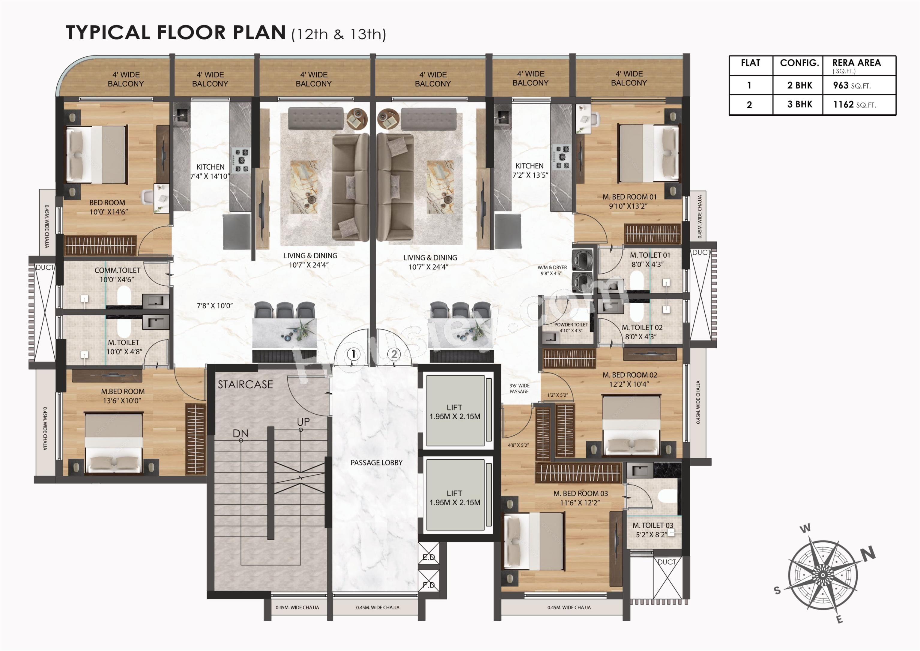Sanghvi Optima Floor plan 5