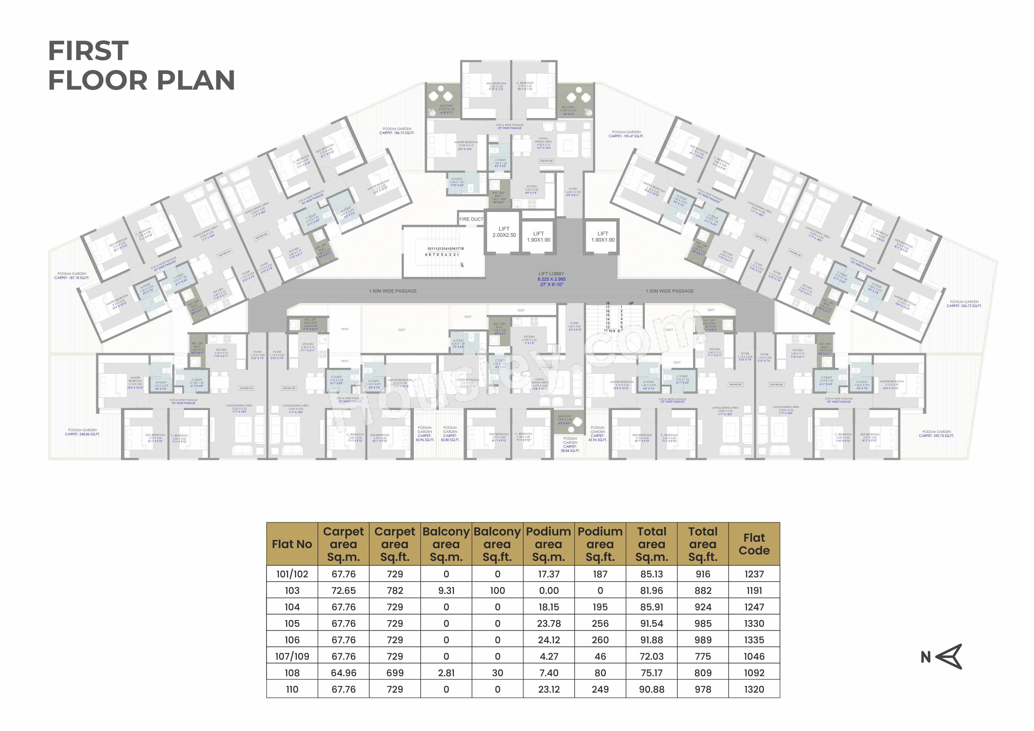 Sarthak Highreach Floor plan 3