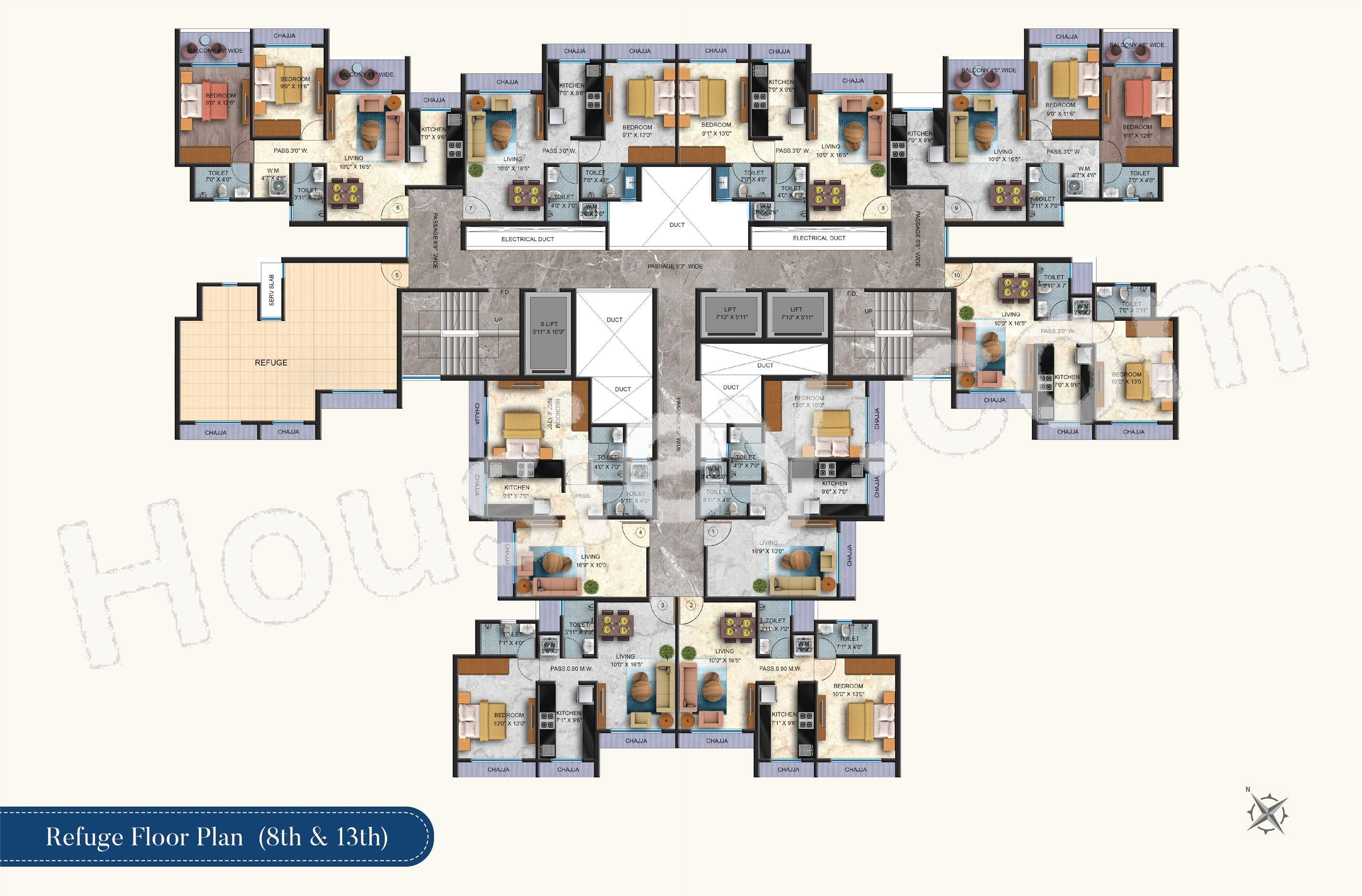 Sarvoday Greens Floor plan 1