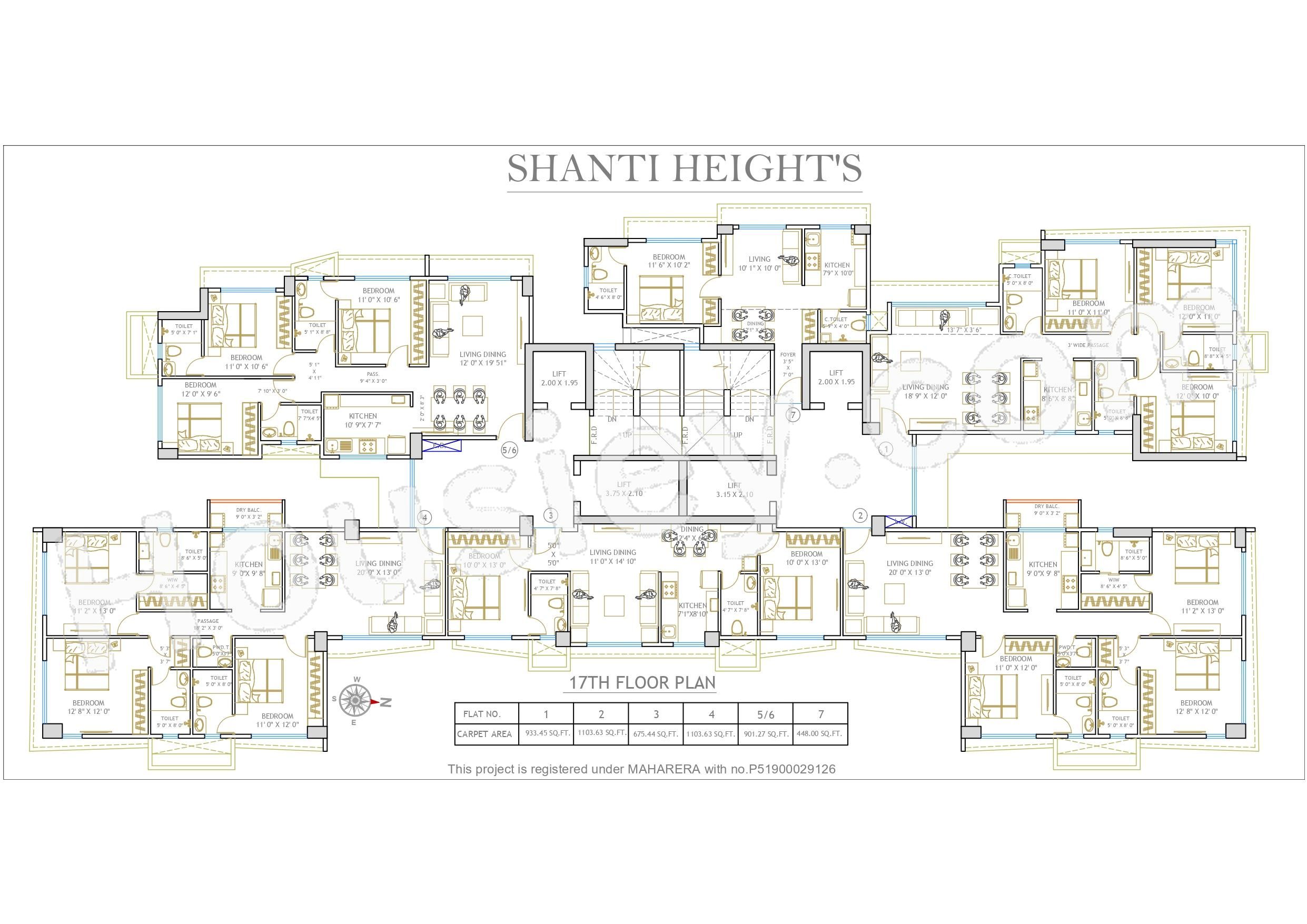 Shanti Heights Floor plan 1