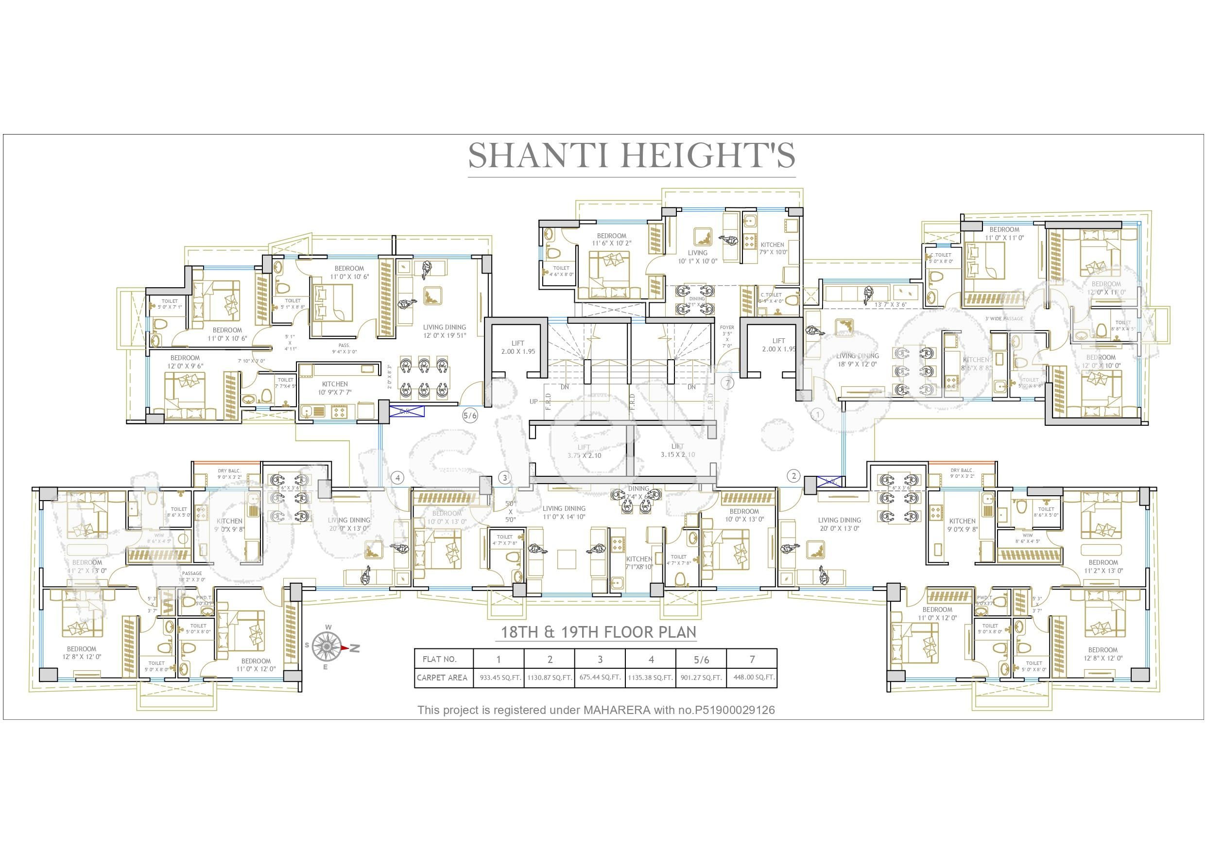 Shanti Heights Floor plan 2