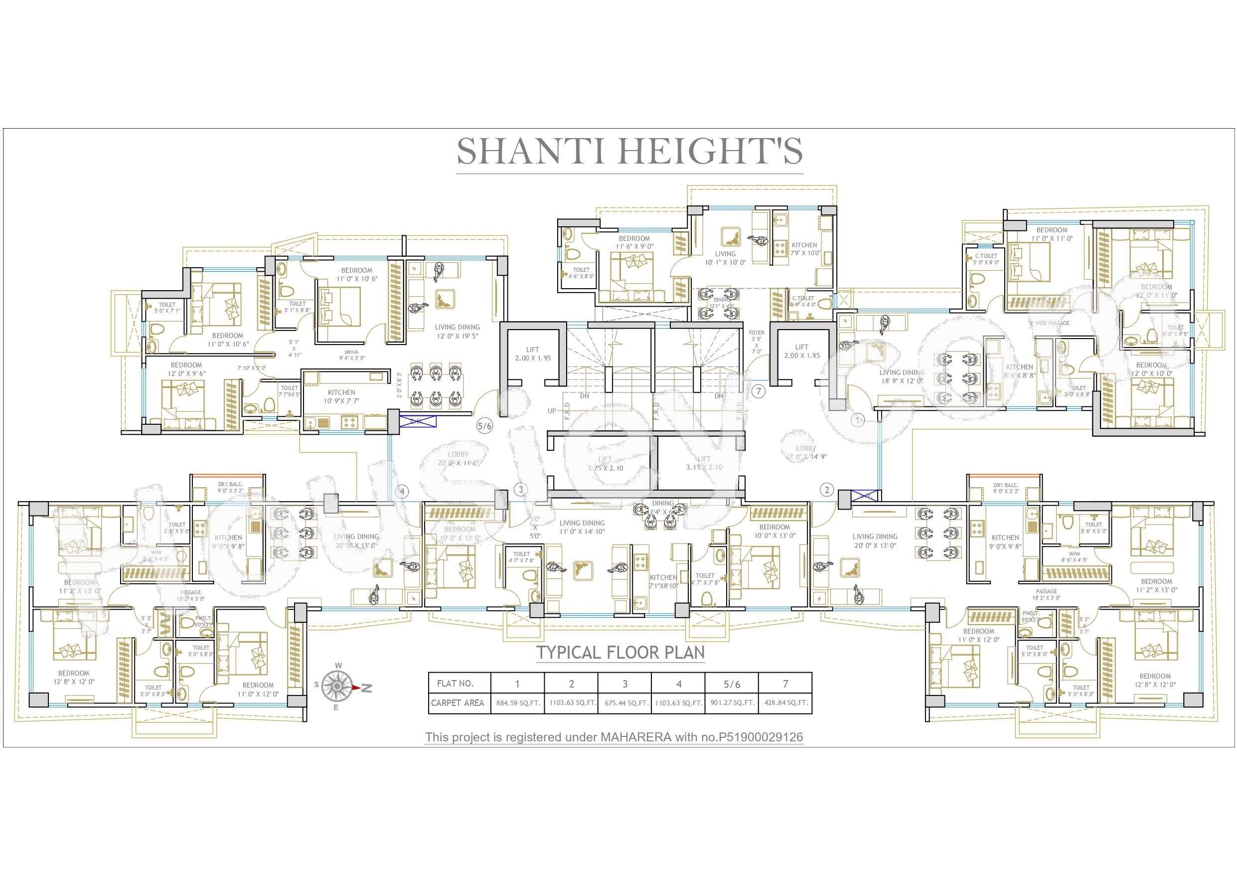 Shanti Heights Floor plan 4