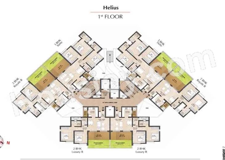 Shapoorji Helius Floor Plan