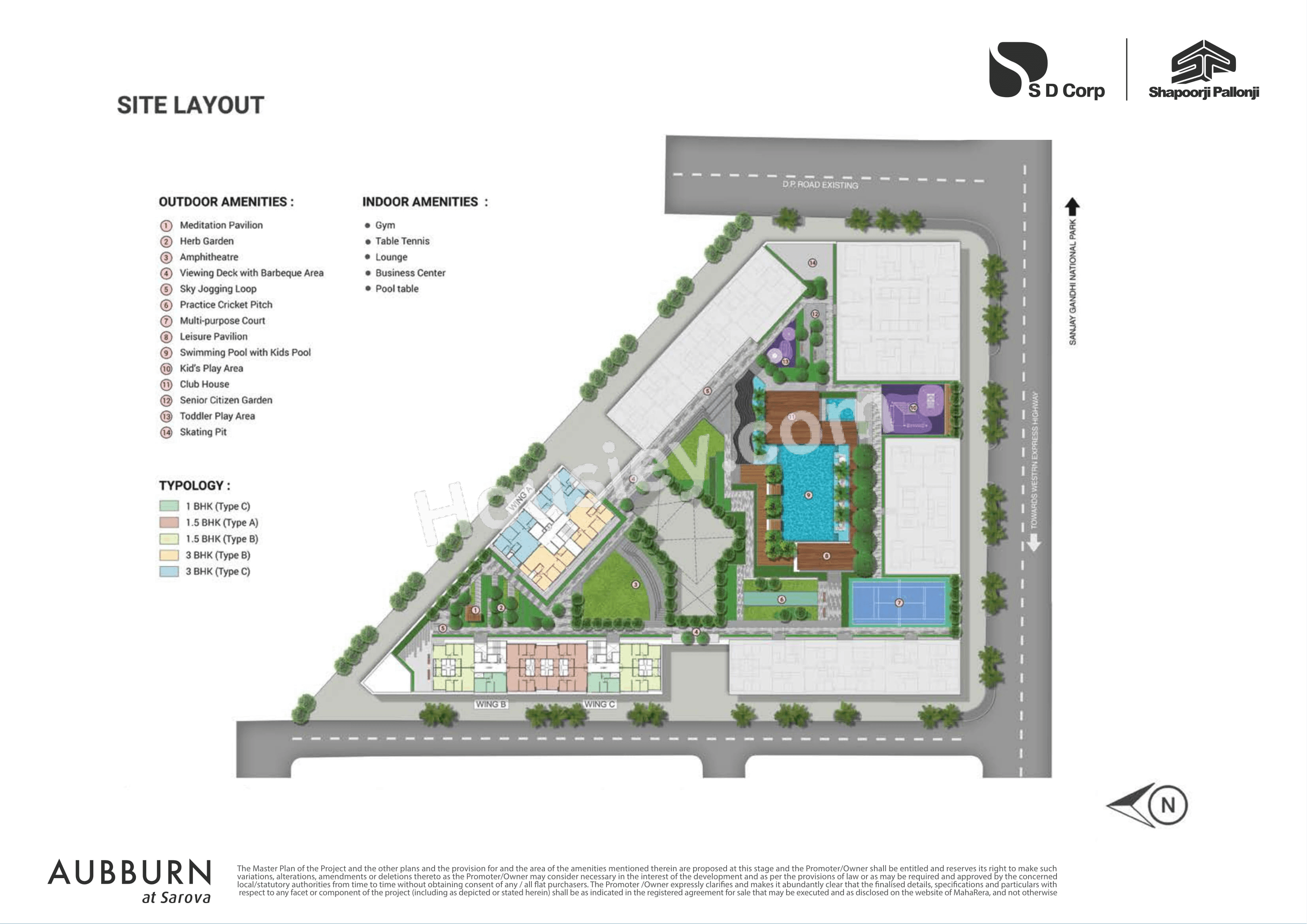 Shapoorji Sarova Aquila Floor plan 3
