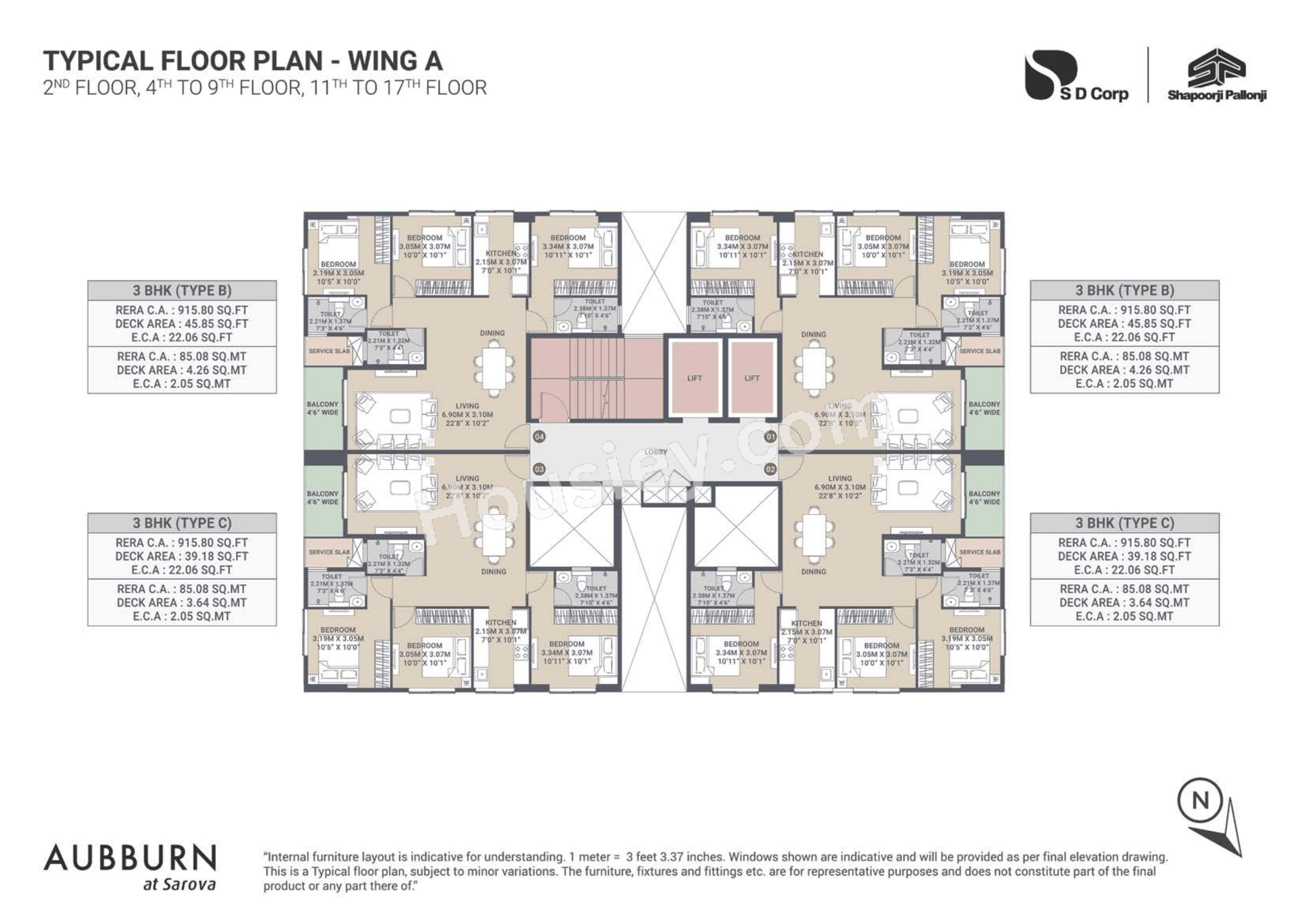Shapoorji Sarova Aquila Floor plan 2
