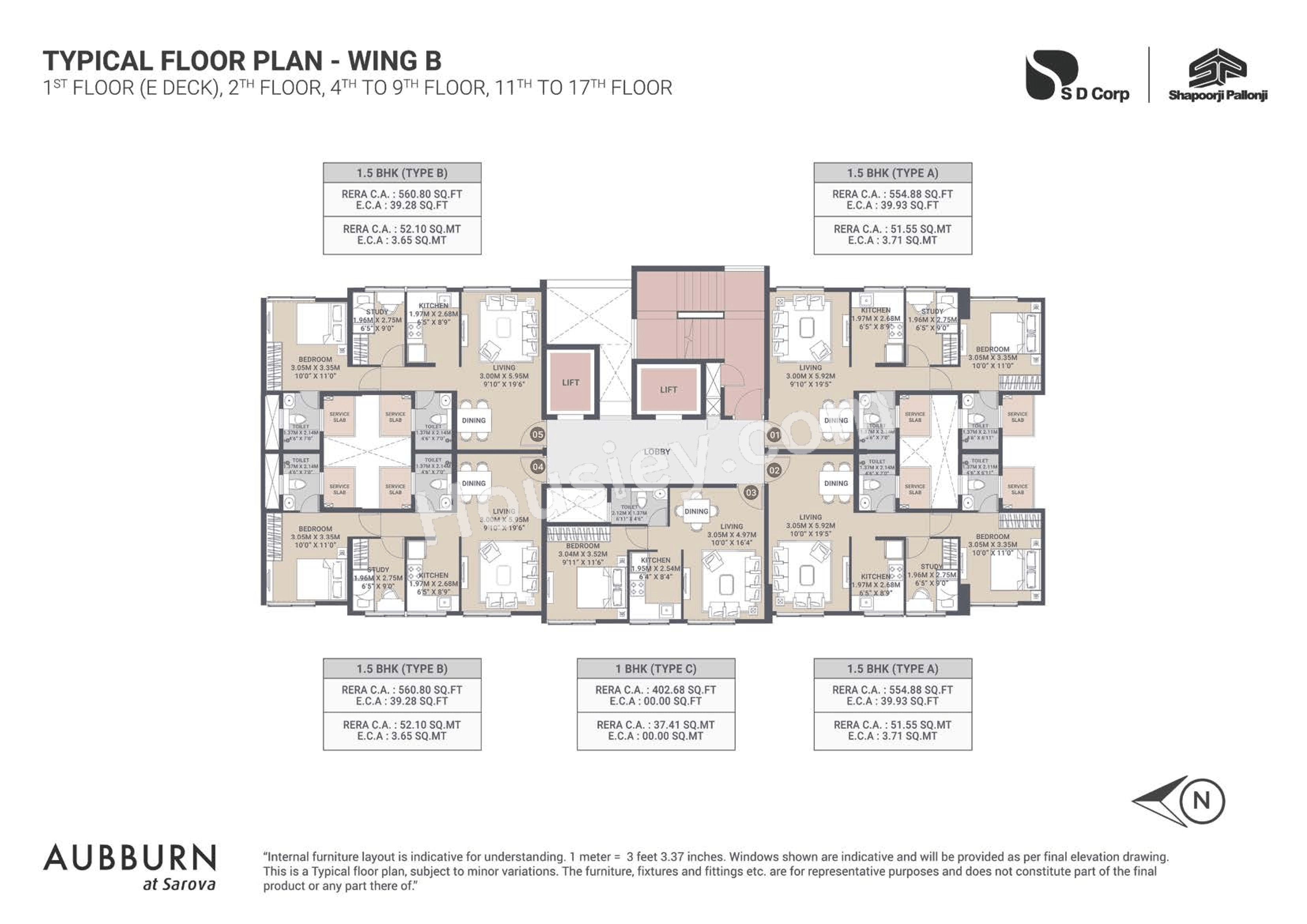 Shapoorji Sarova Aquila Floor plan 3