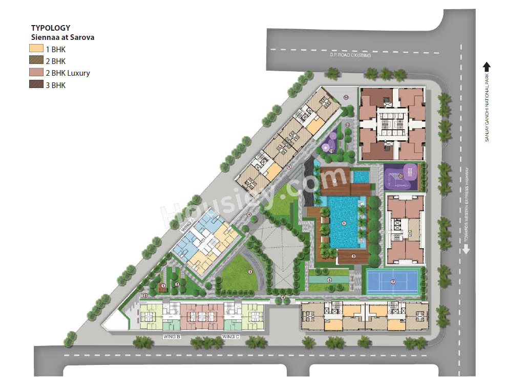 Shapoorji Sarova Siennaa Master Plan