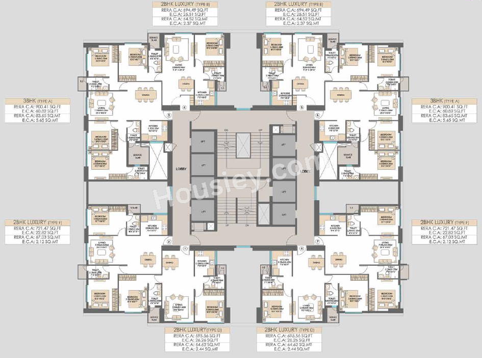 Shapoorji Sarova Siennaa Floor plan 5