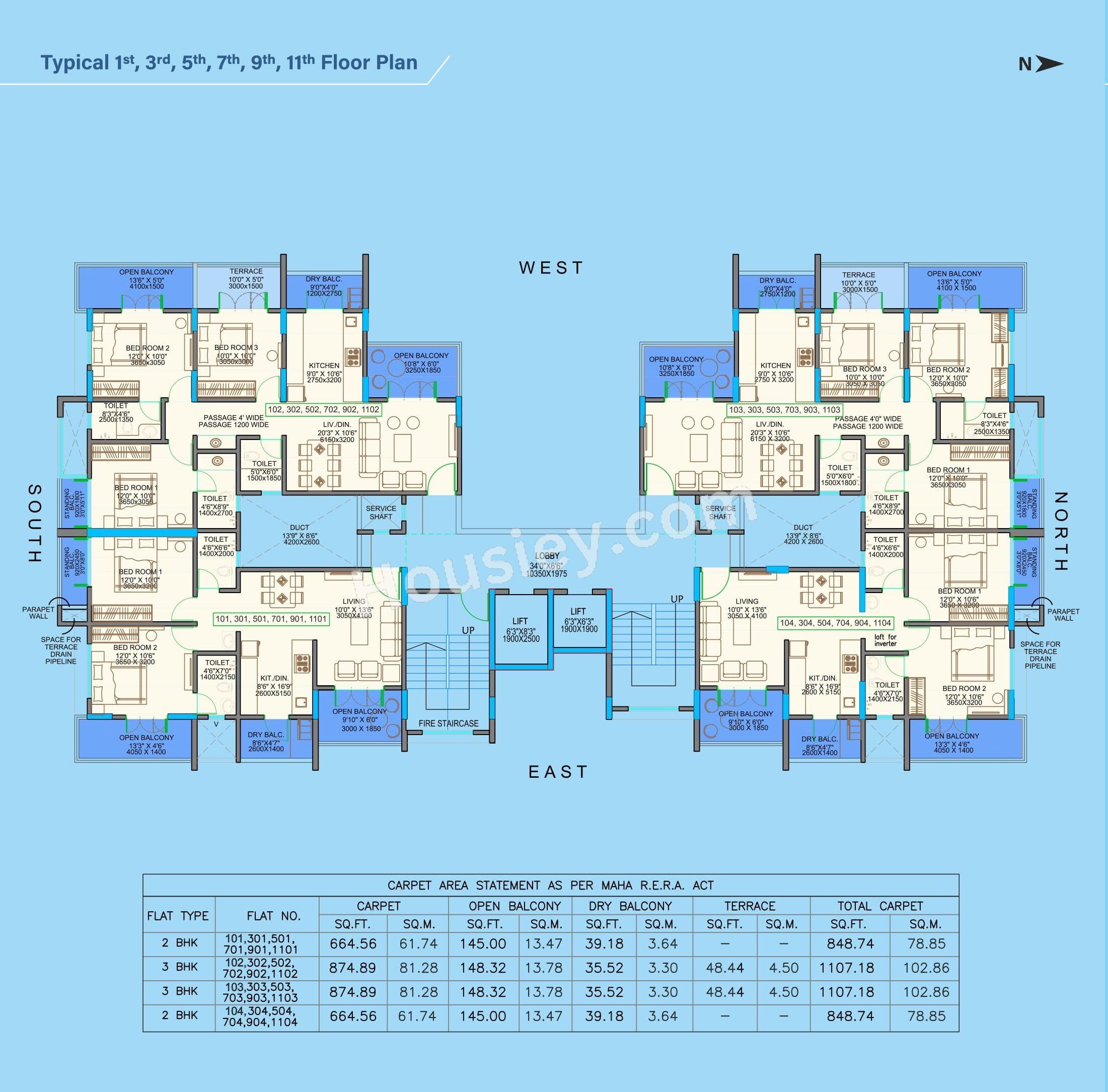 AB Kokate Saffron Floor plan 1
