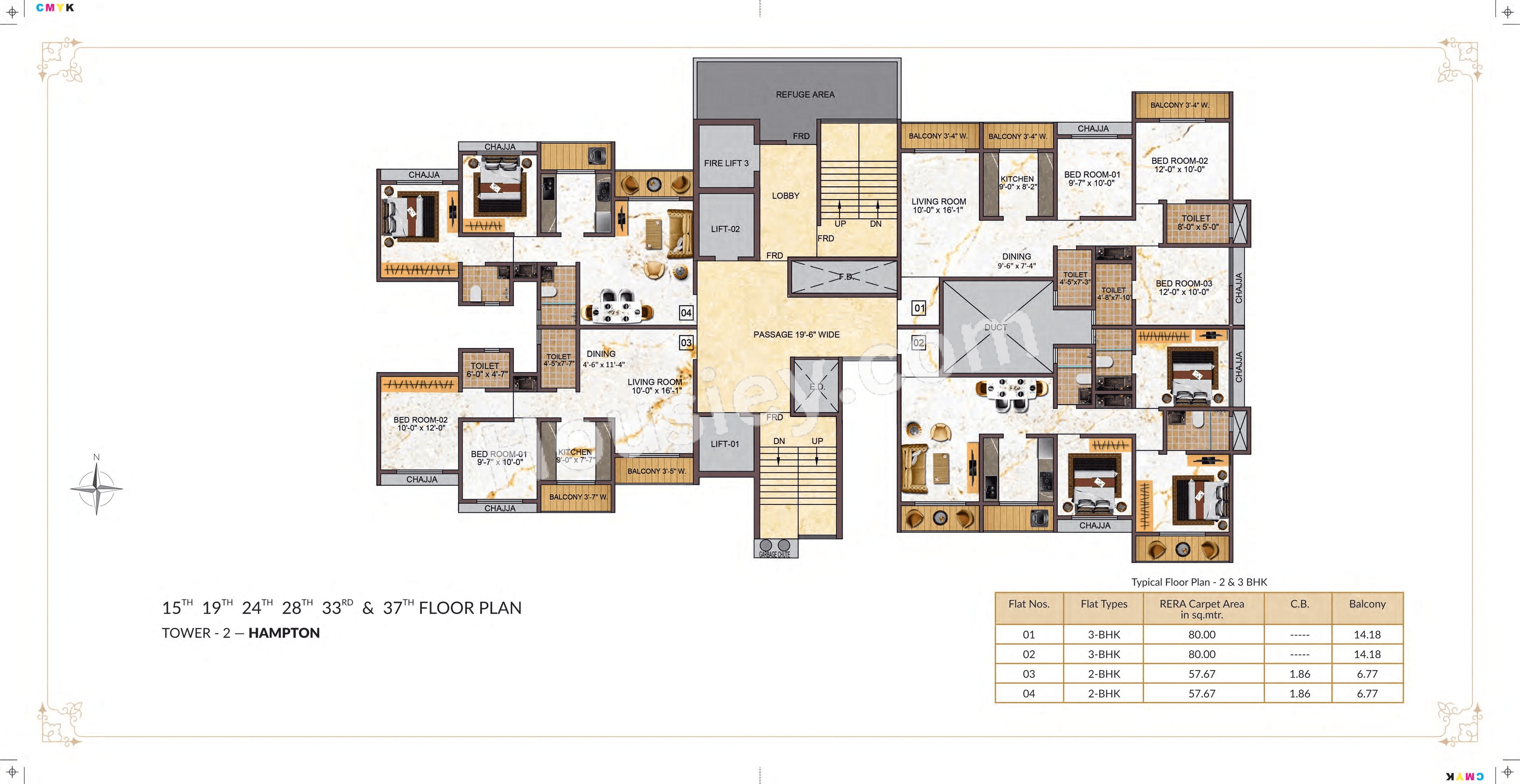Tharwani Vedant Palacia Floor plan 16