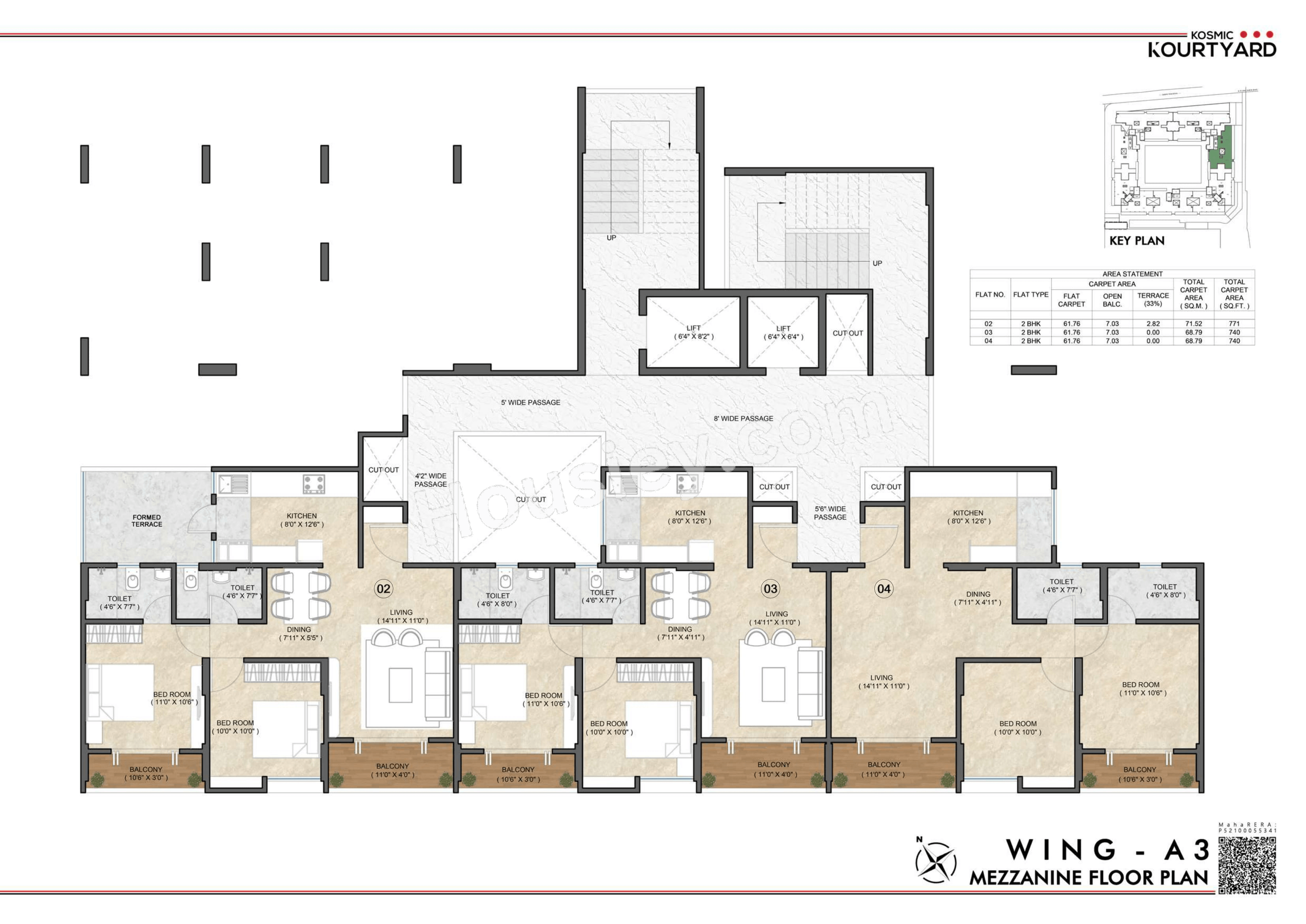 Triaa Kosmic kourtyard Floor plan 9