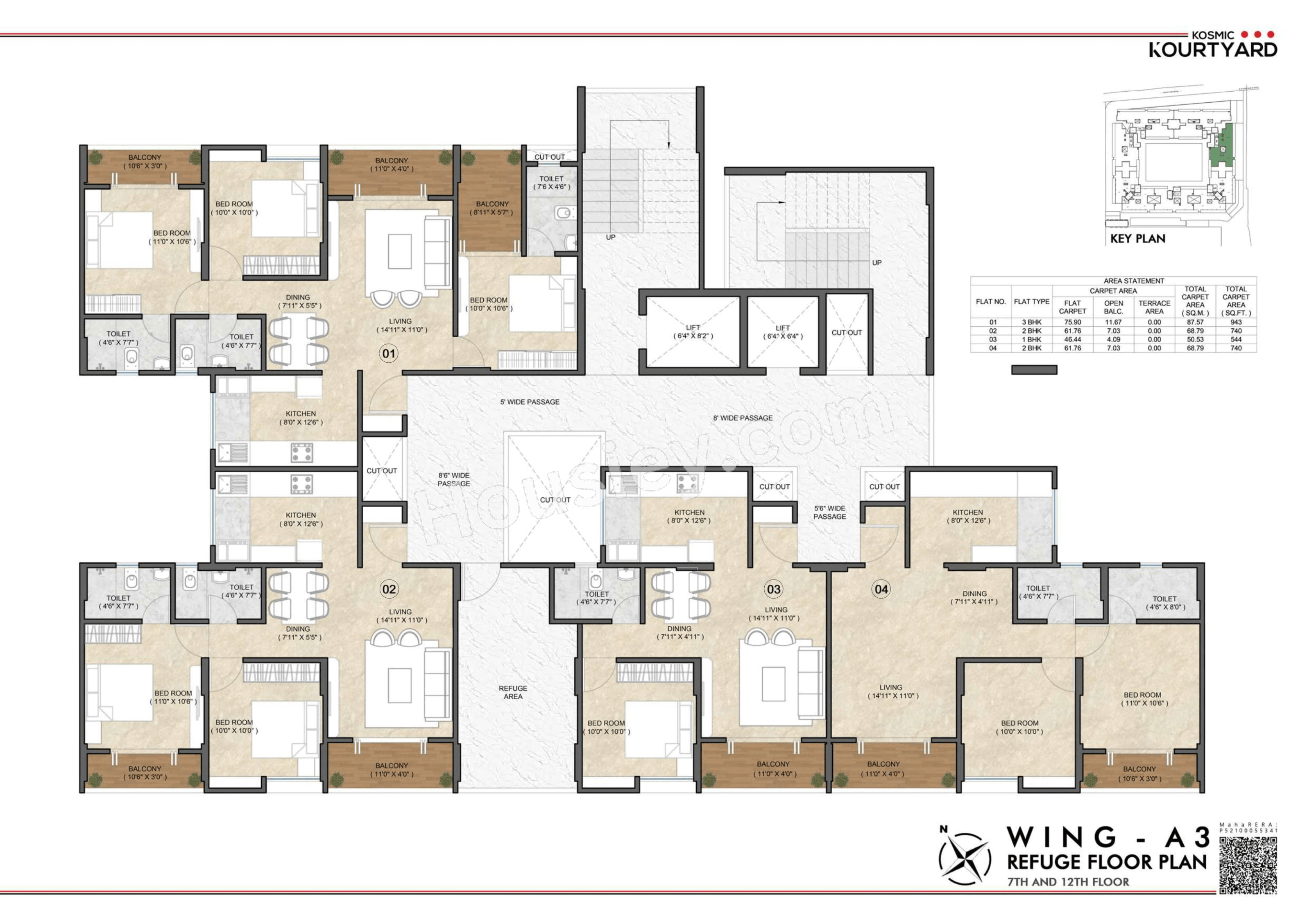 Triaa Kosmic kourtyard Floor plan 10