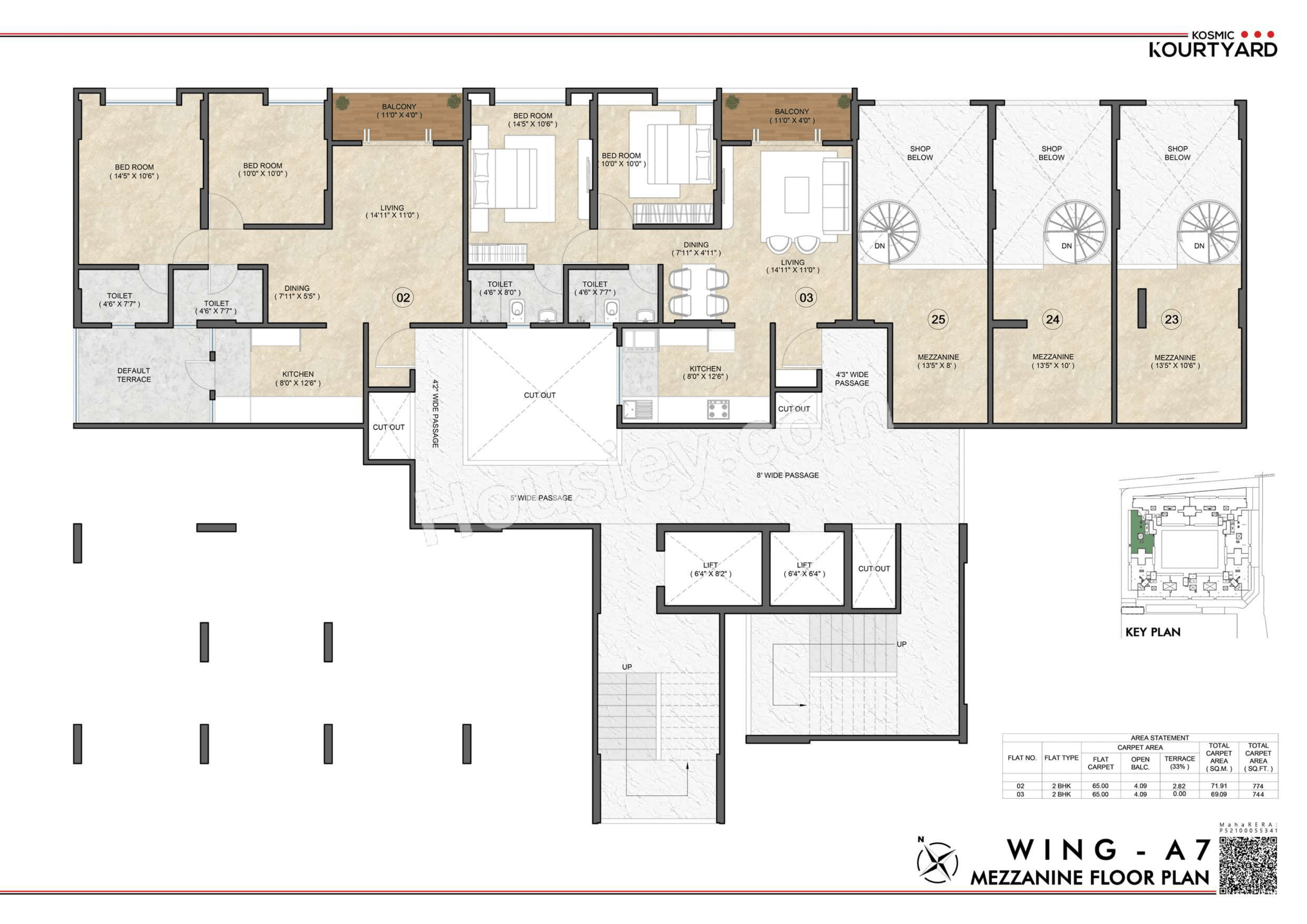 Triaa Kosmic kourtyard Floor plan 13