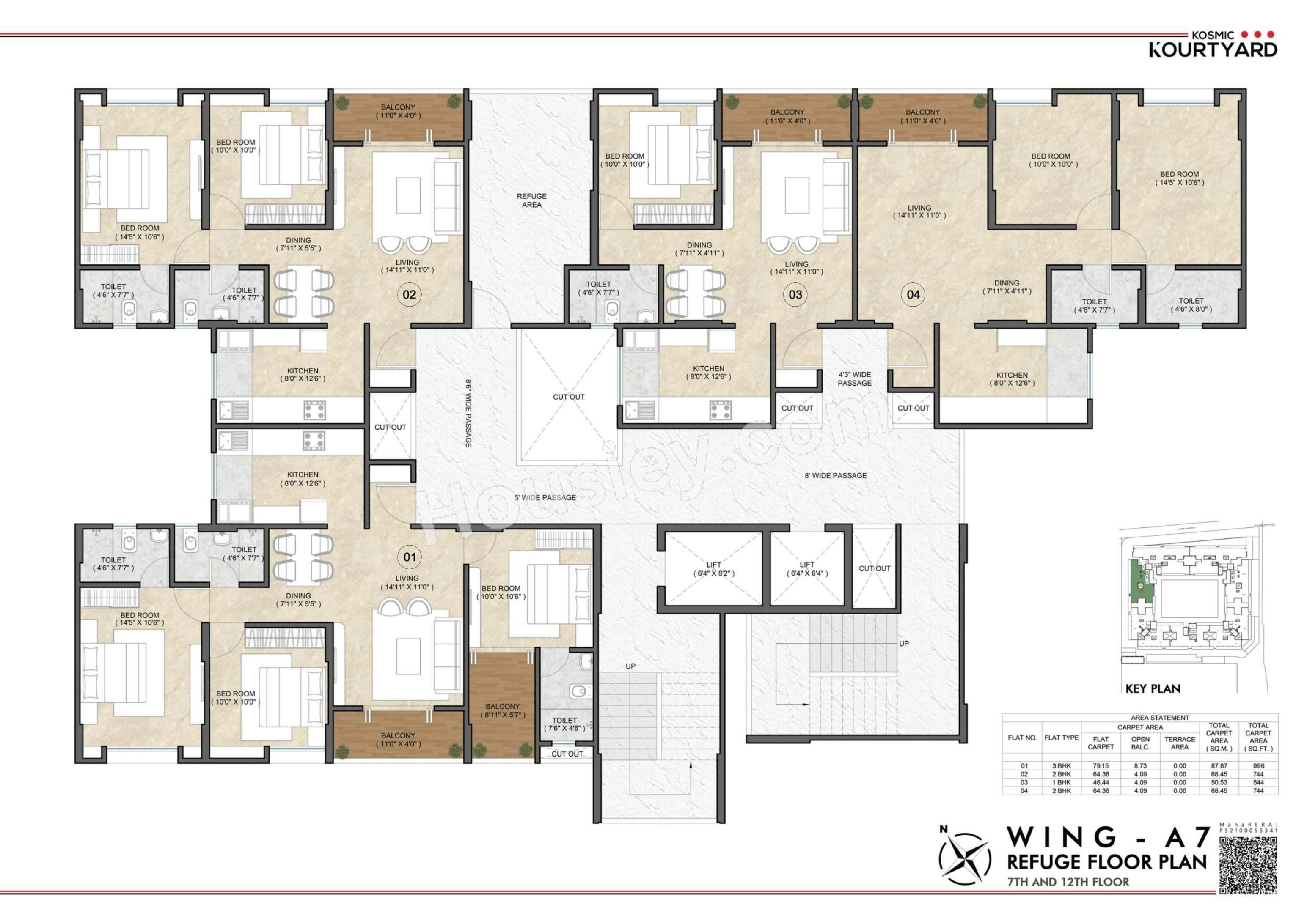 Triaa Kosmic kourtyard Floor plan 14
