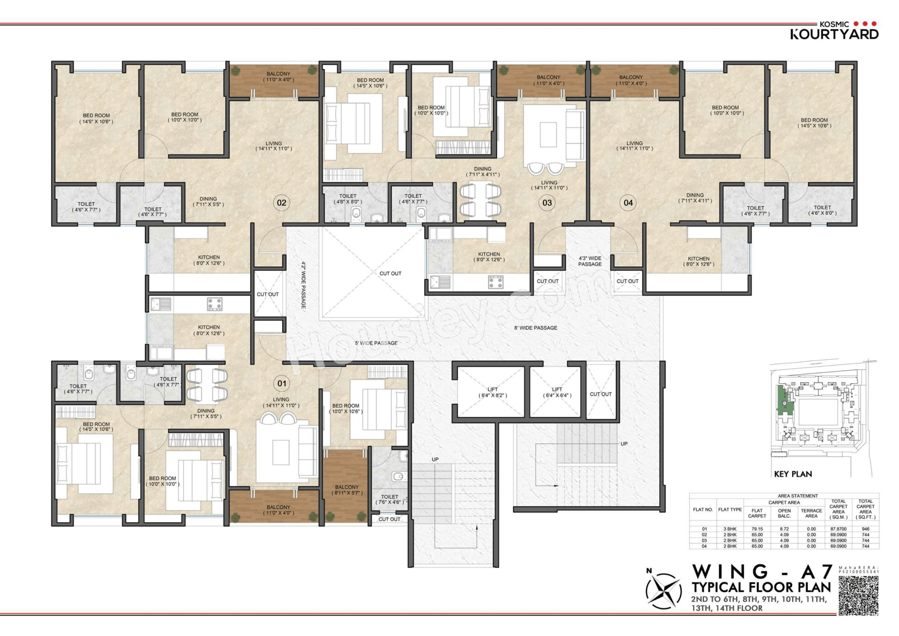 Triaa Kosmic kourtyard Floor plan 15