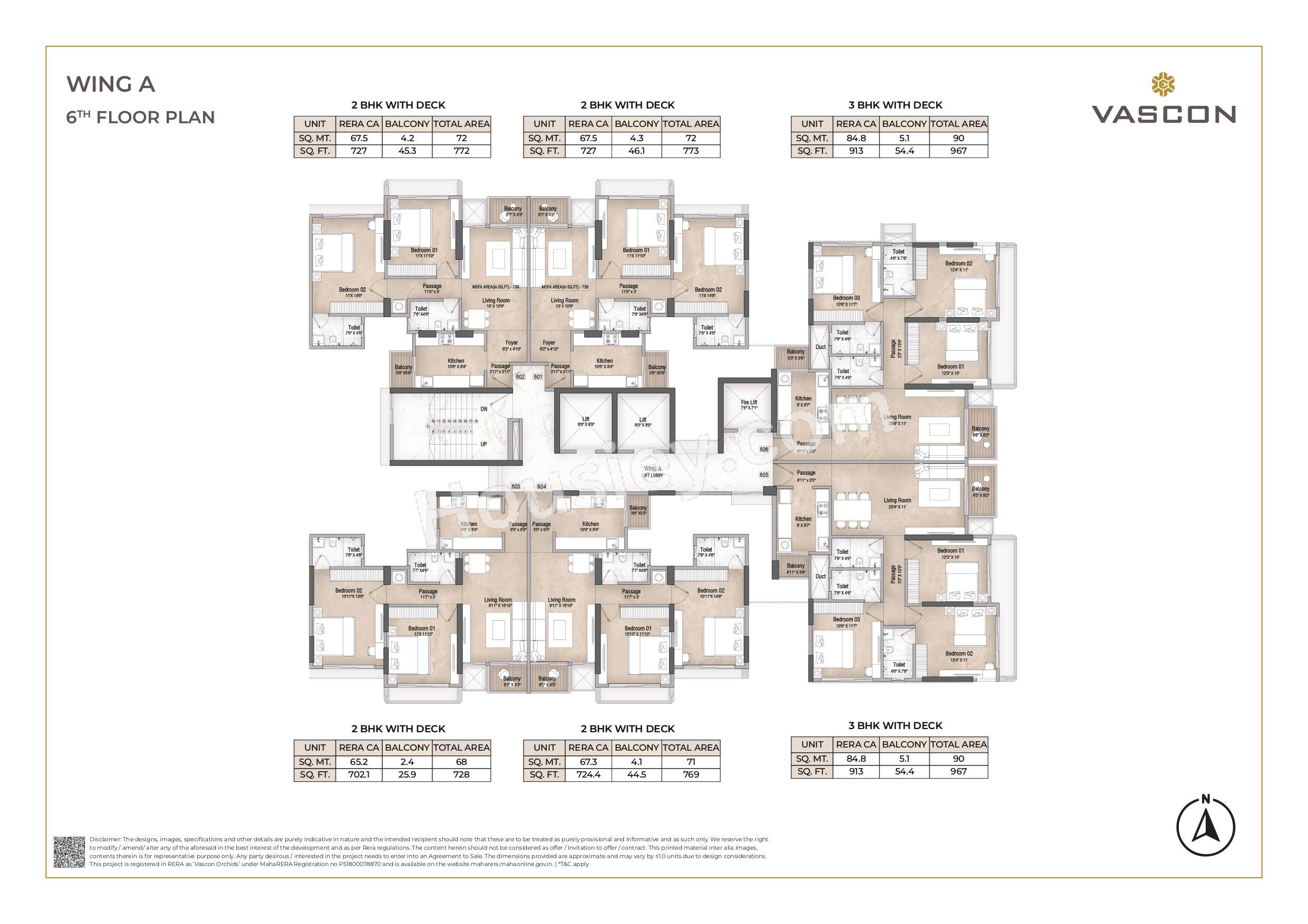 Vascon Orchids Floor Plan
