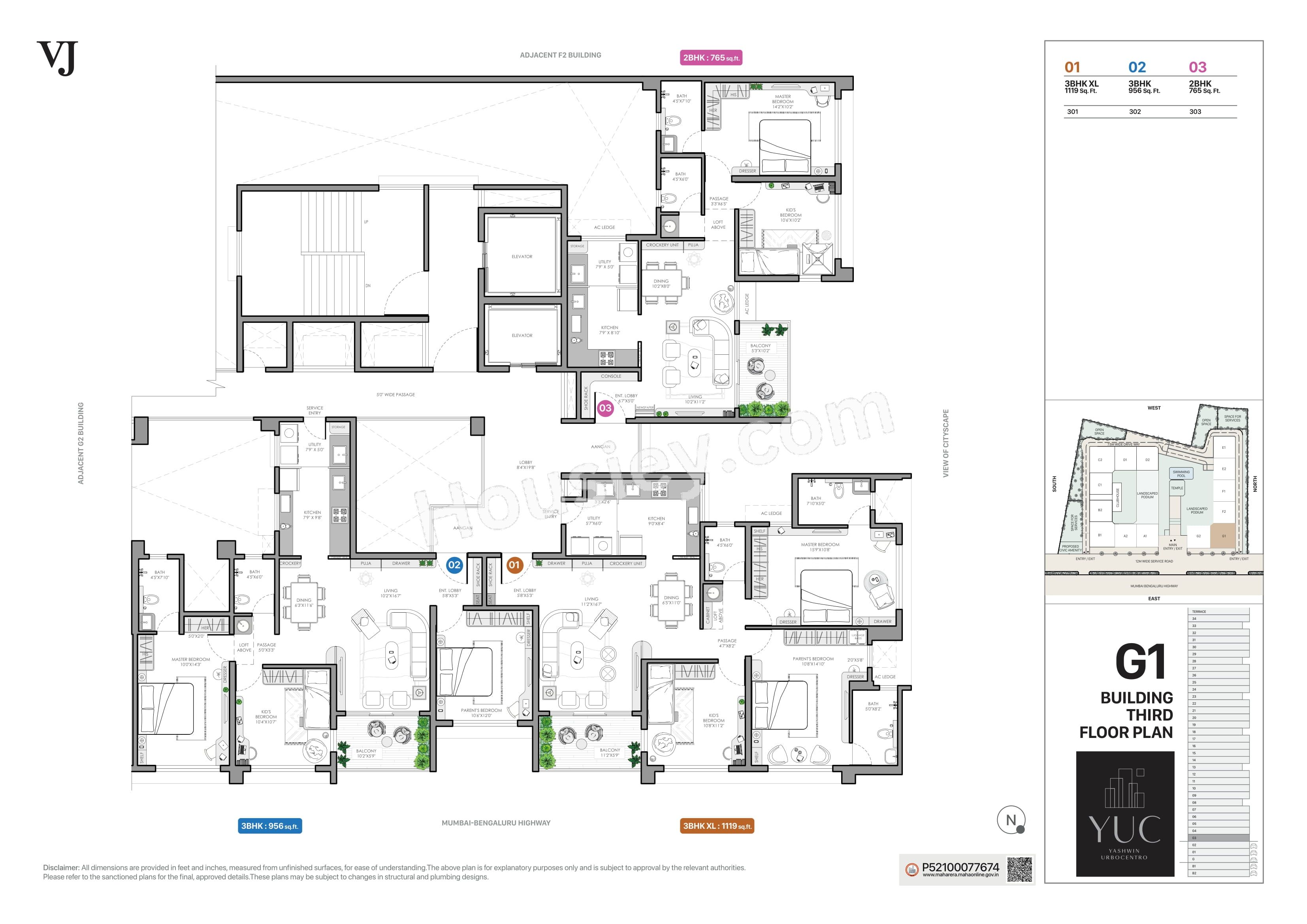 VJ Yashwin Urbo Centro Floor plan 6