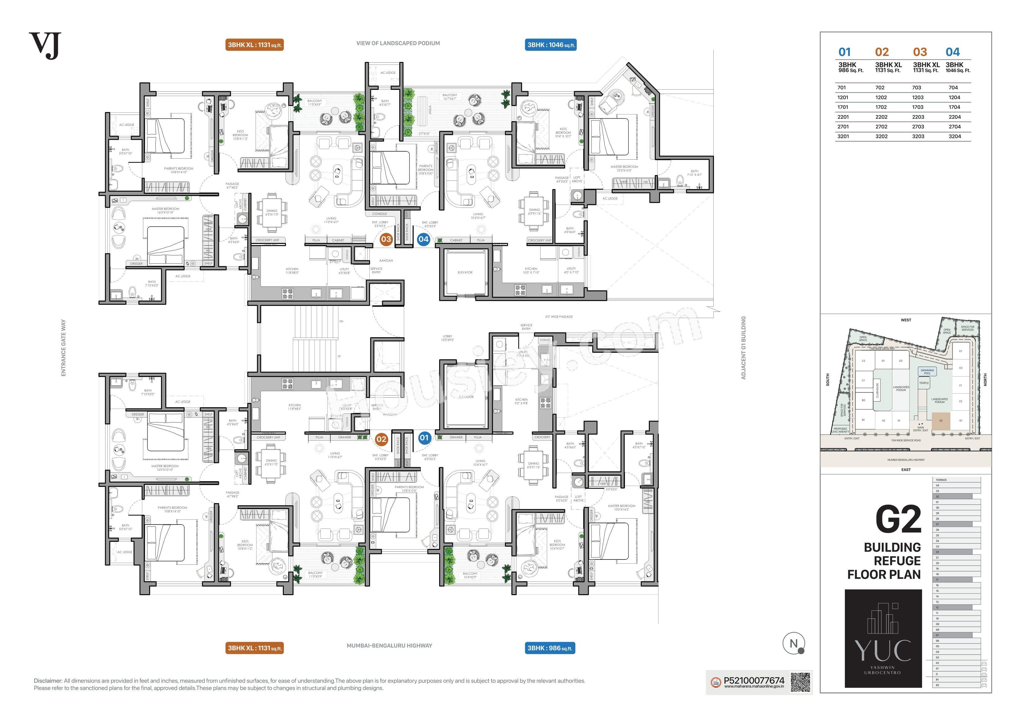 VJ Yashwin Urbo Centro Floor plan 8