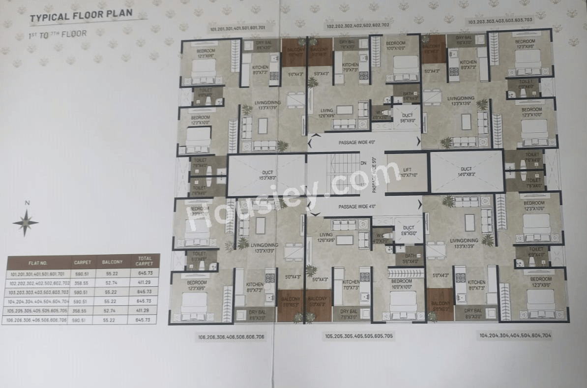 Yashodha Tulsi Homes Floor Plan