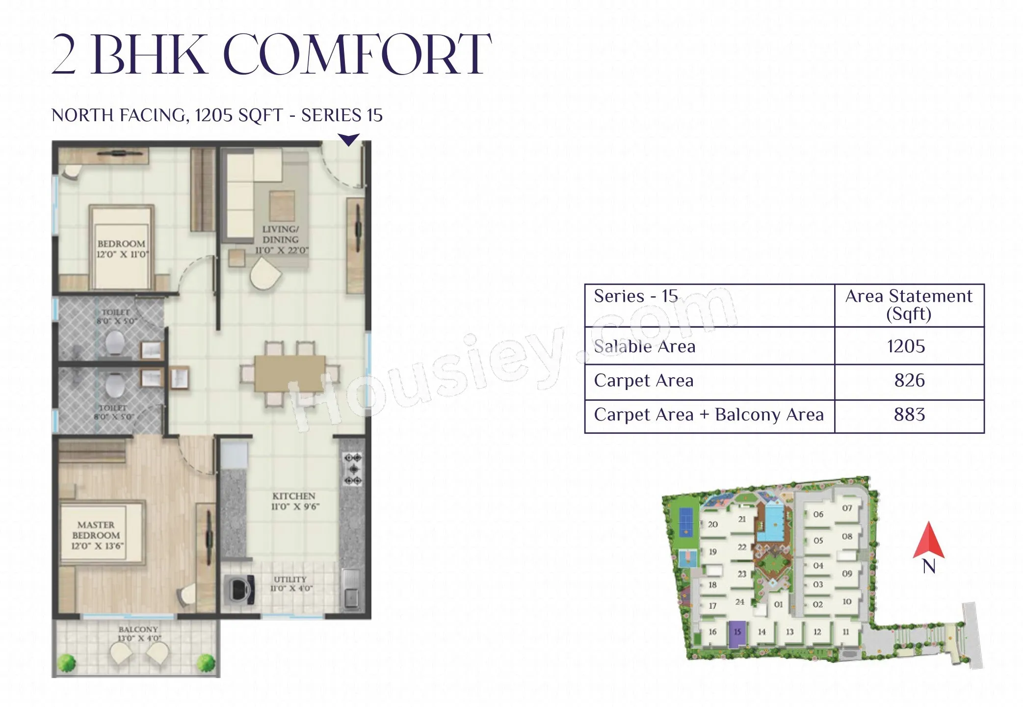 Unit plan - 867 sq.ft.
