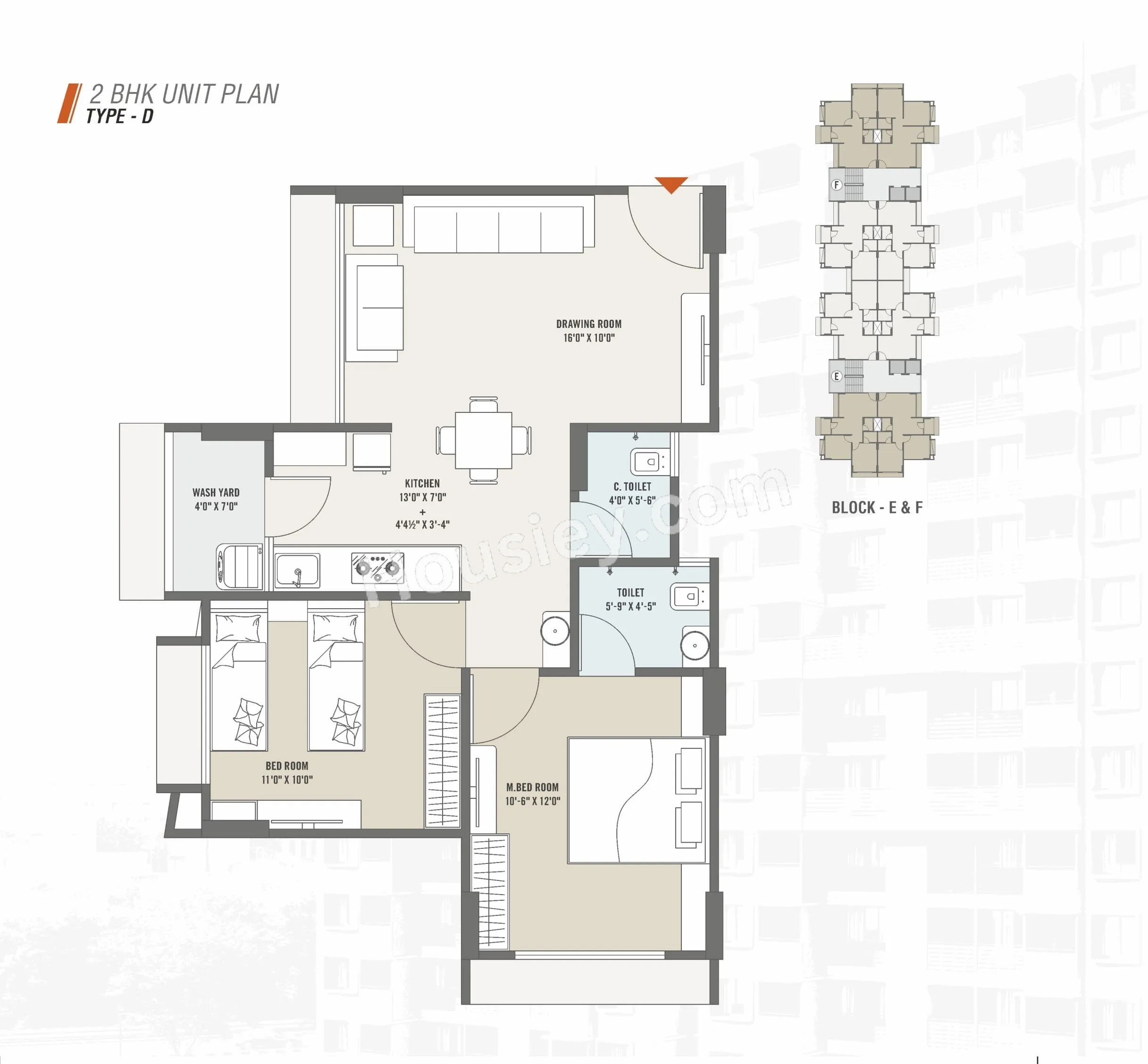 Unit plan - 518 sq.ft.