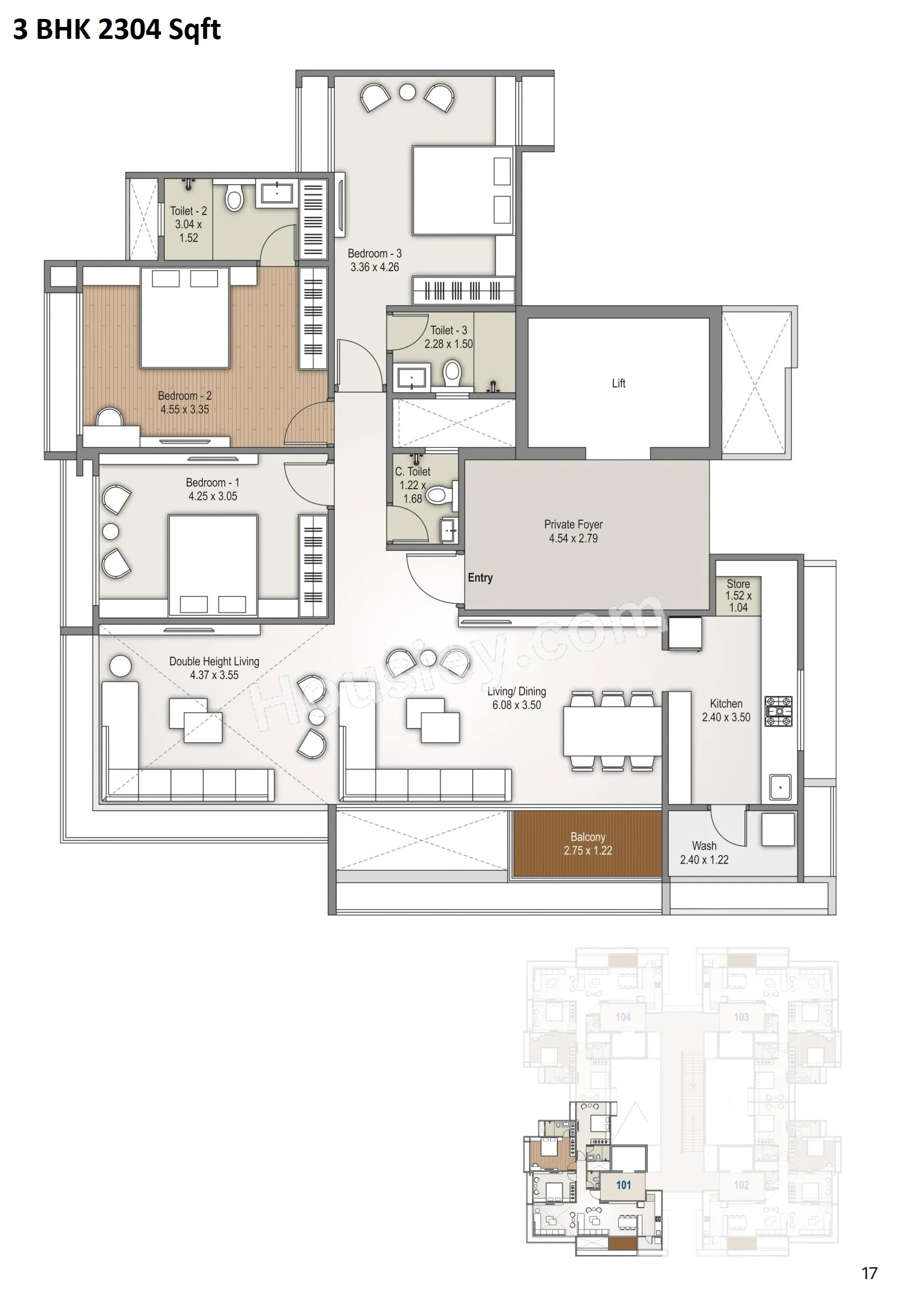 Aristo Akalpya Unit plan - 1267 sq.ft.