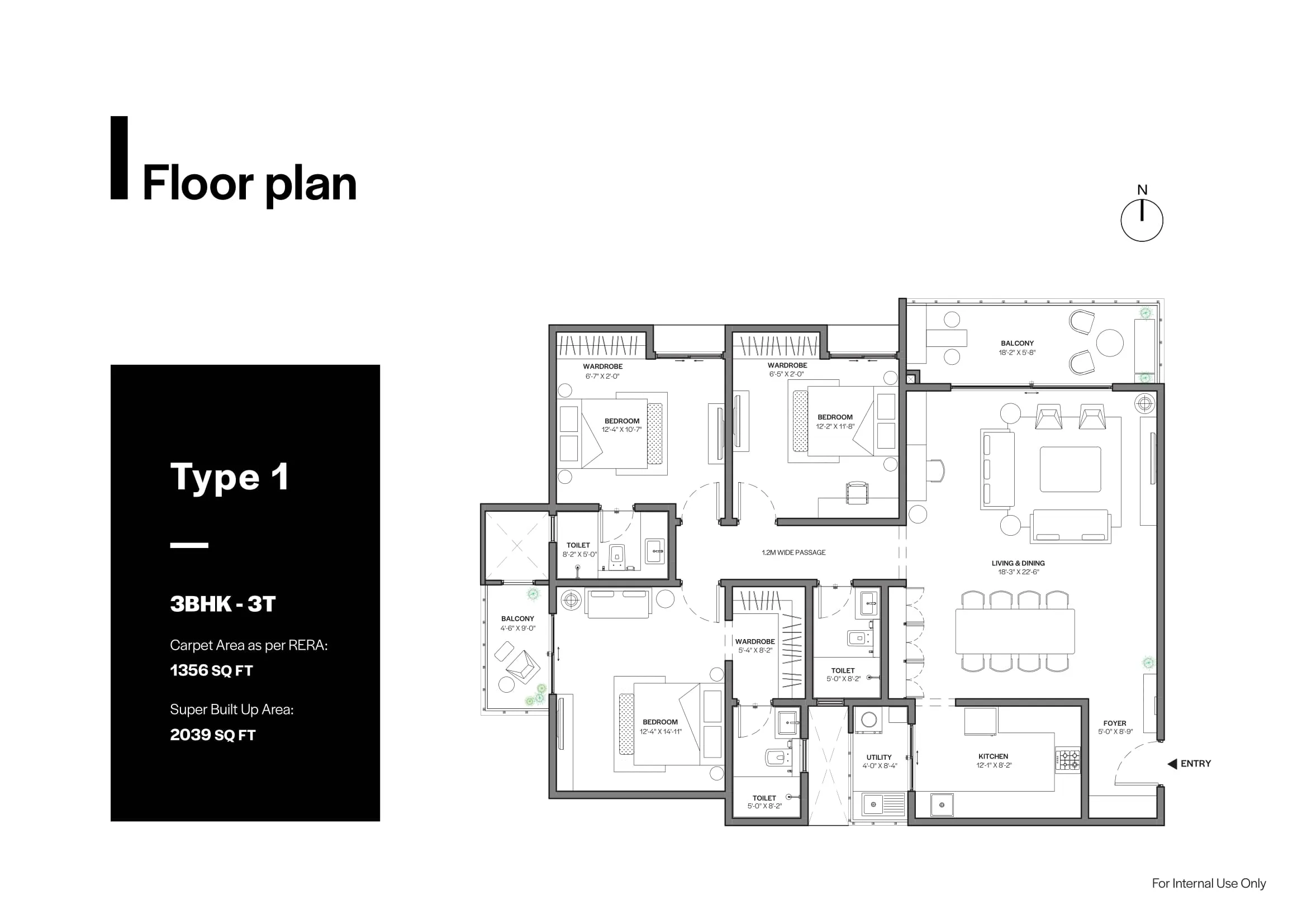 Assetz Bloom And Dell Unit plan - 1427 sq.ft.