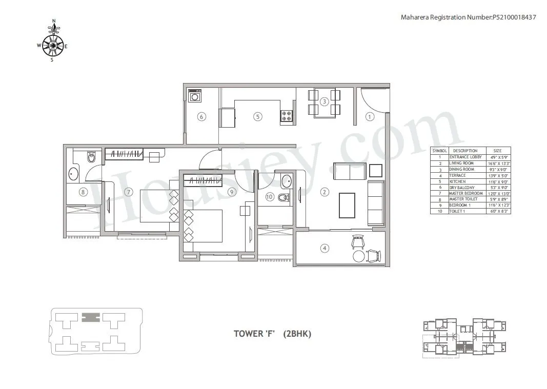 Belmac Residences Unit plan - 1002 sq.ft.