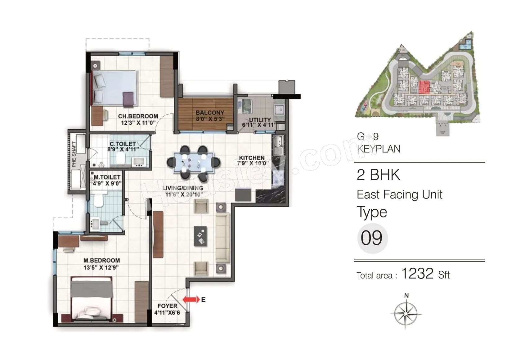 DSR Green Waters Unit plan - 797 sq.ft.
