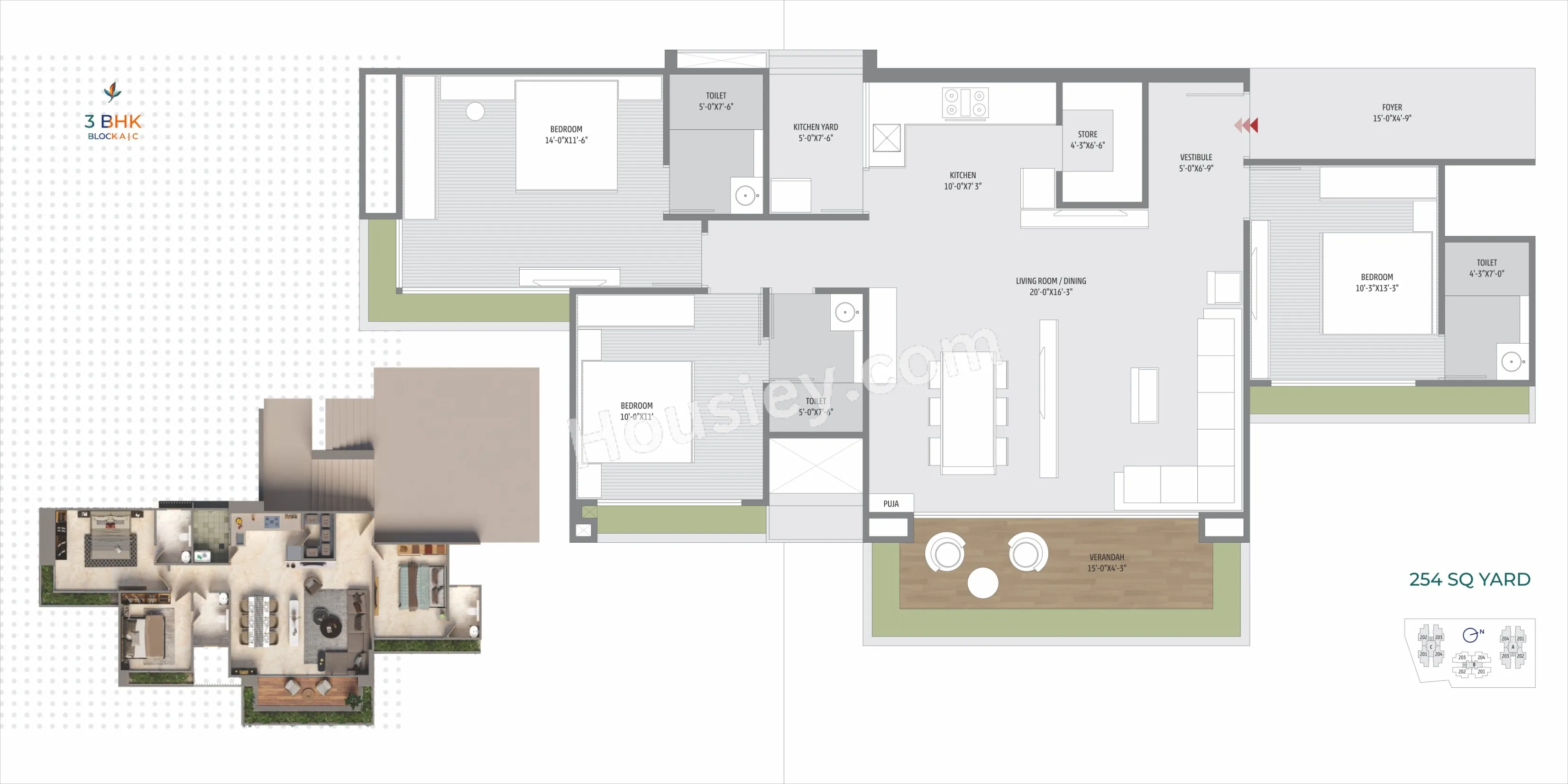 Dobariya Shantam Parmeshwar Unit plan - 1257 sq.ft.