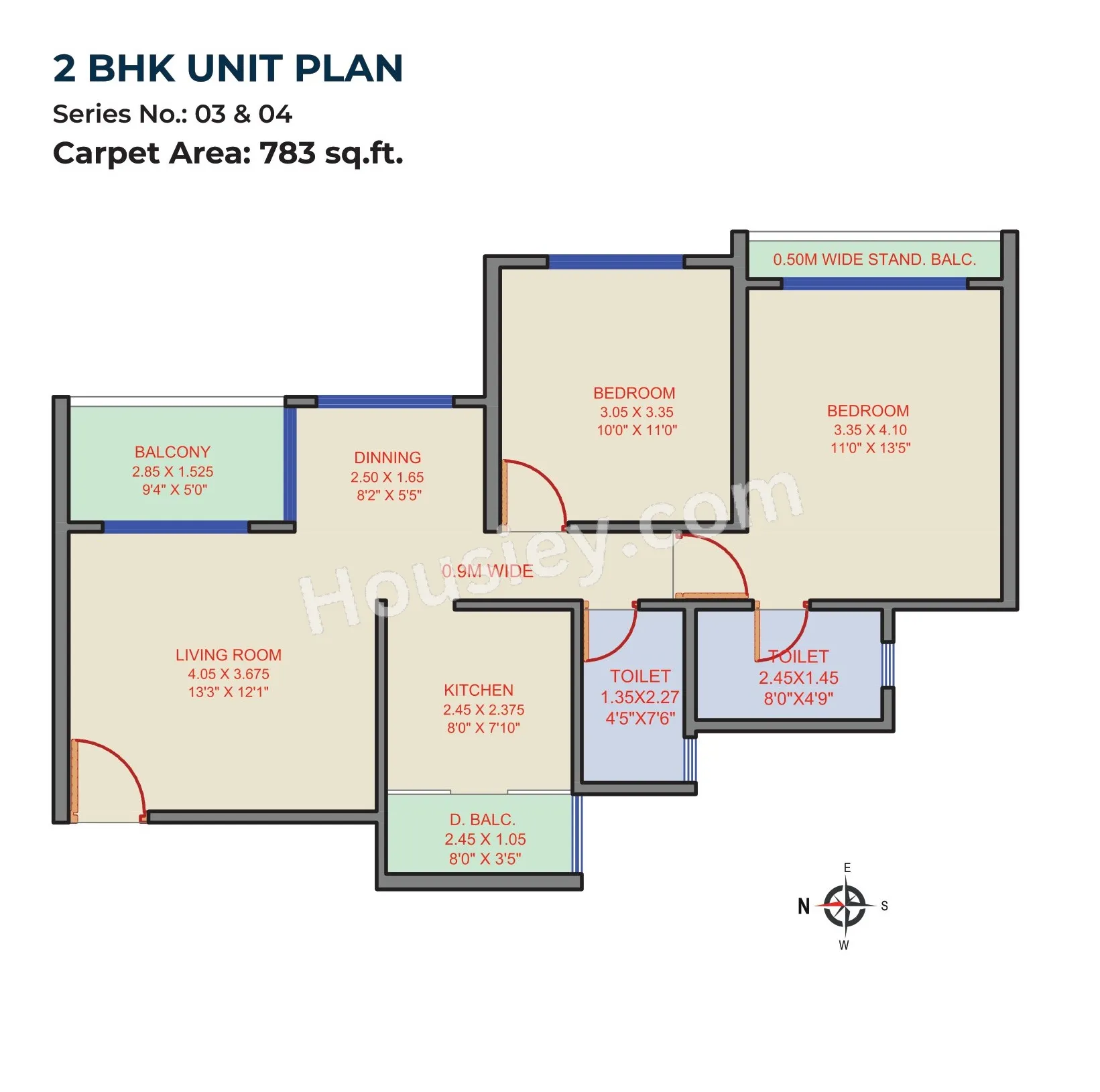 Garve 33 Central Avenue Unit plan - 783 sq.ft.