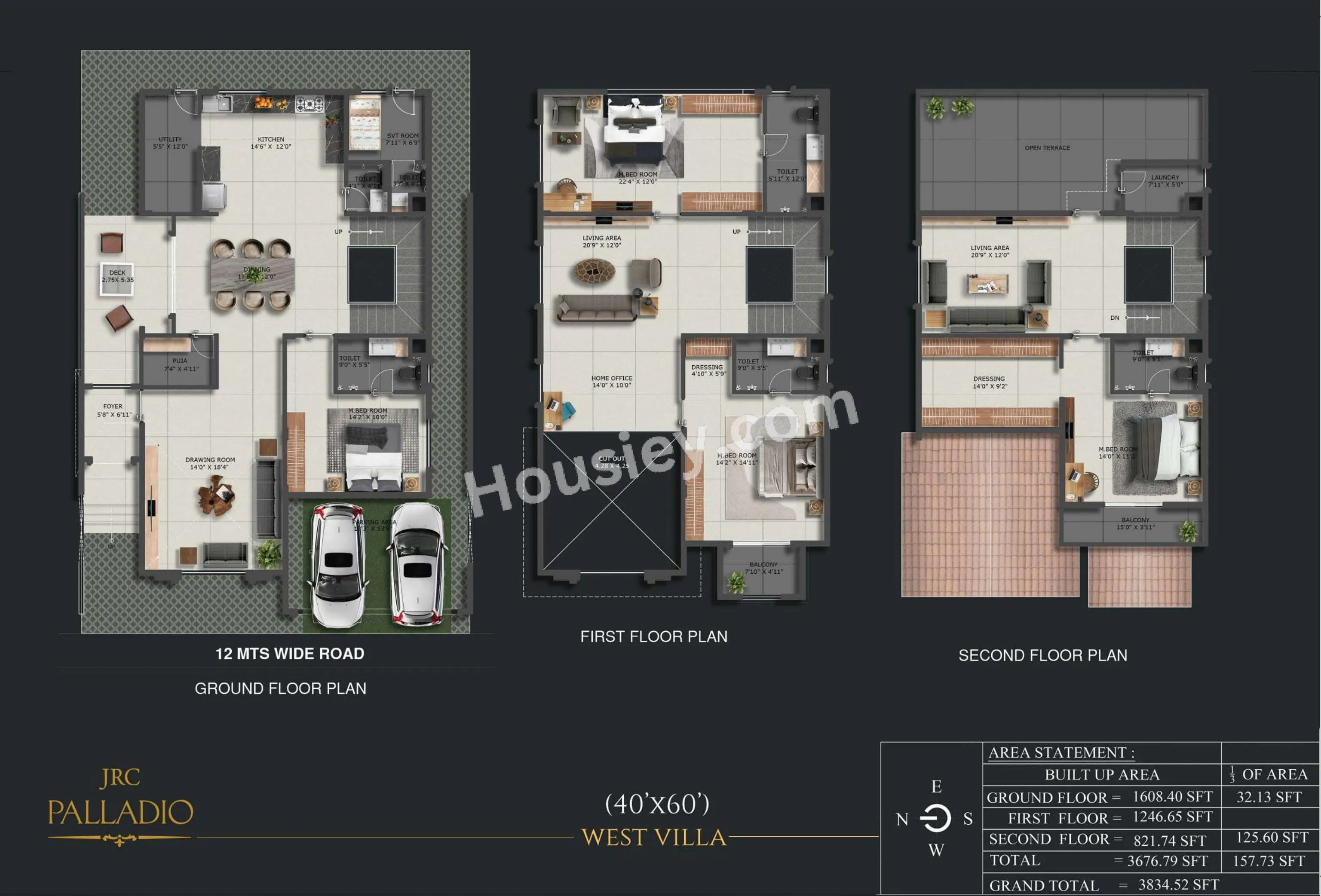 JRC Palladio Phase II Unit plan - 2036 sq.ft.