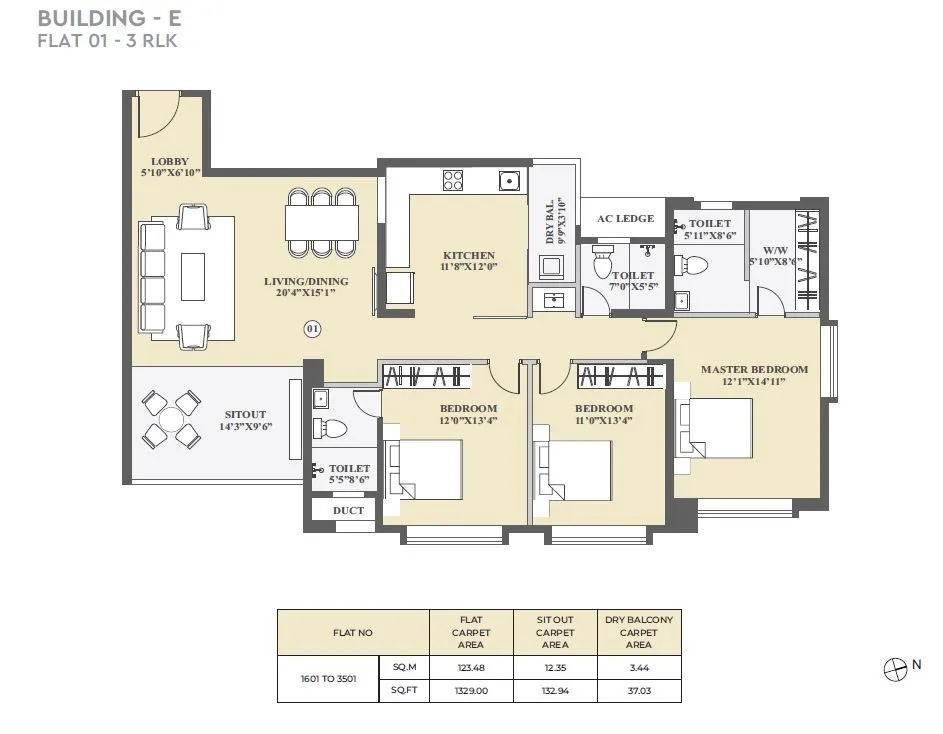 Unit plan - 1499 sq.ft.