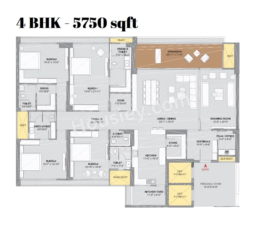 Unit plan - 3162 sq.ft.