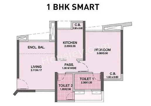 Unit plan - 310 sq.ft.