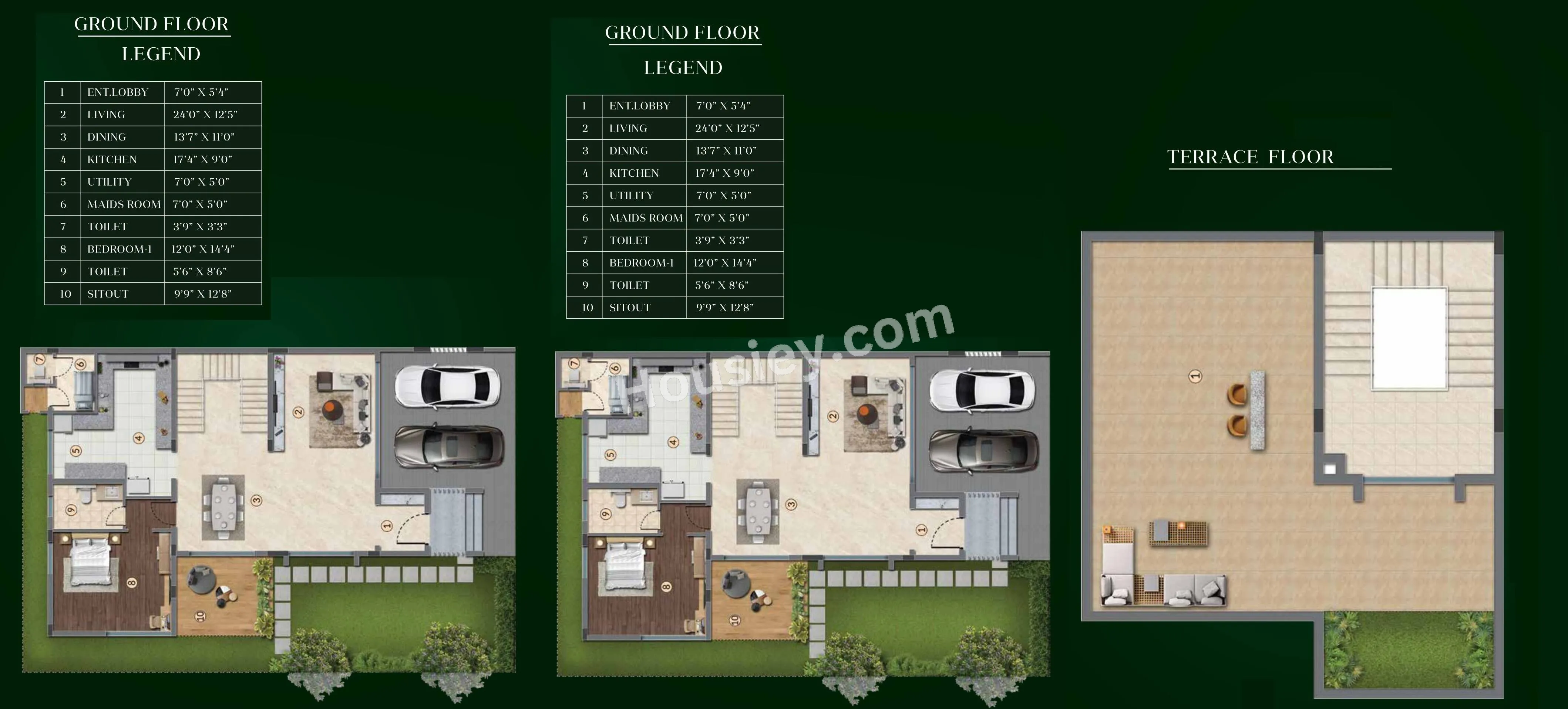 Unit plan - 1934 sq.ft.