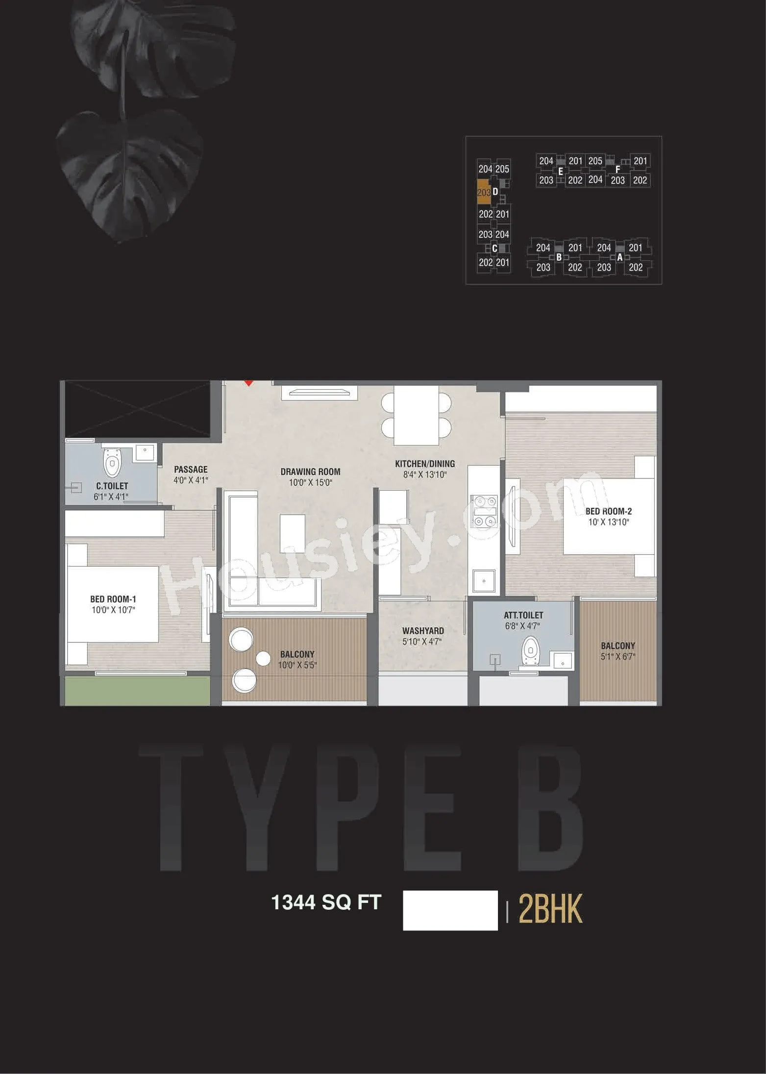 Rashmi Shela Unit plan - 740 sq.ft.