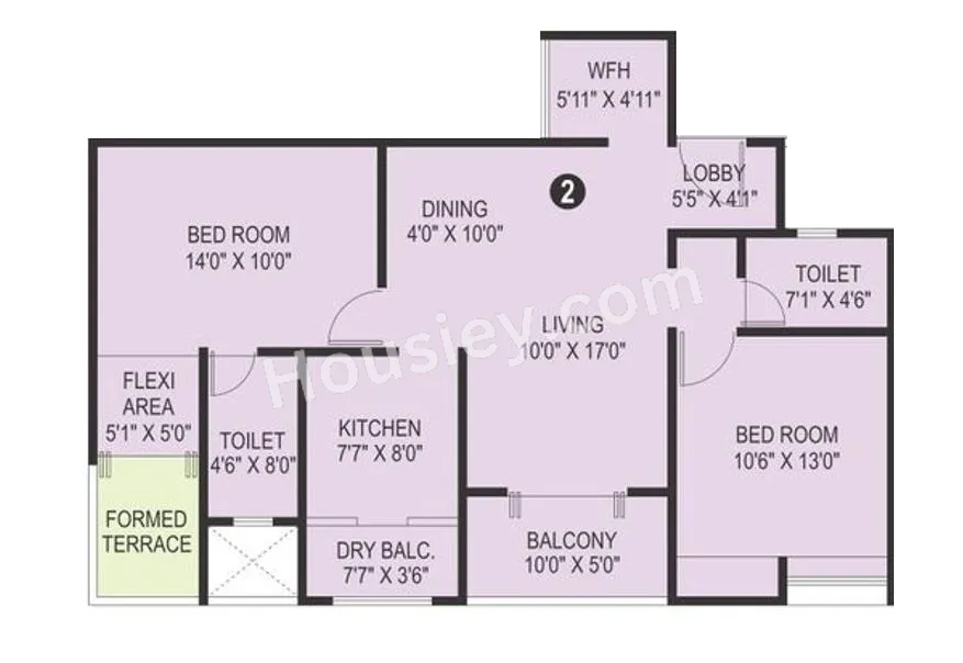 Ravima Newton Unit plan - 850 sq.ft.
