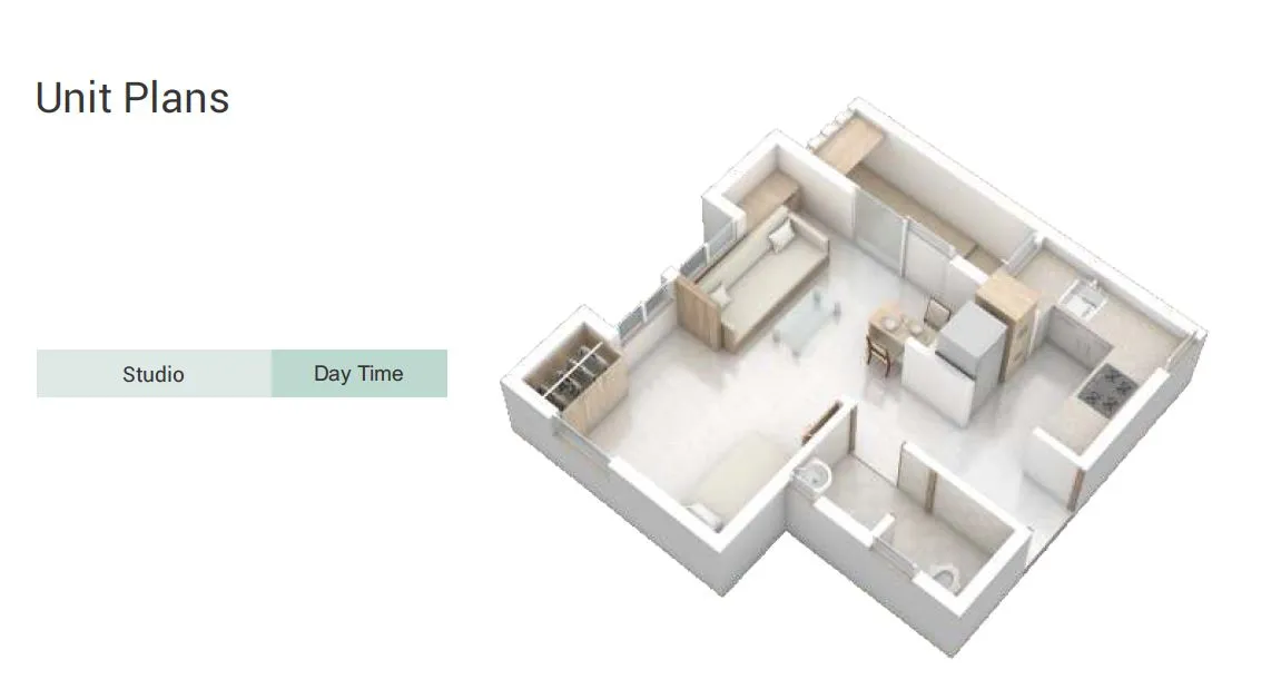 Rohan Anand Unit plan - 254 sq.ft.