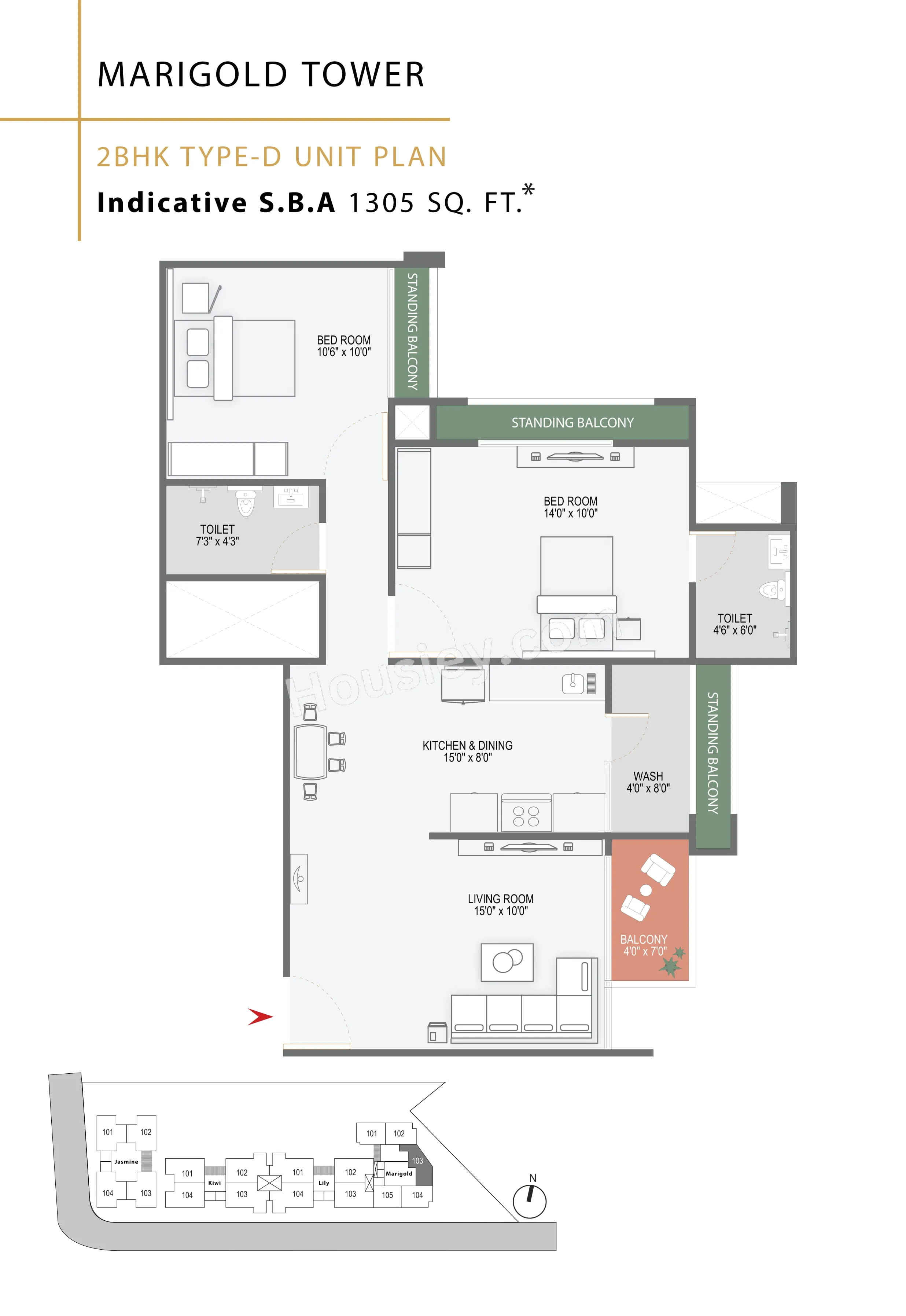 SP Epitome Unit plan - 717 sq.ft.
