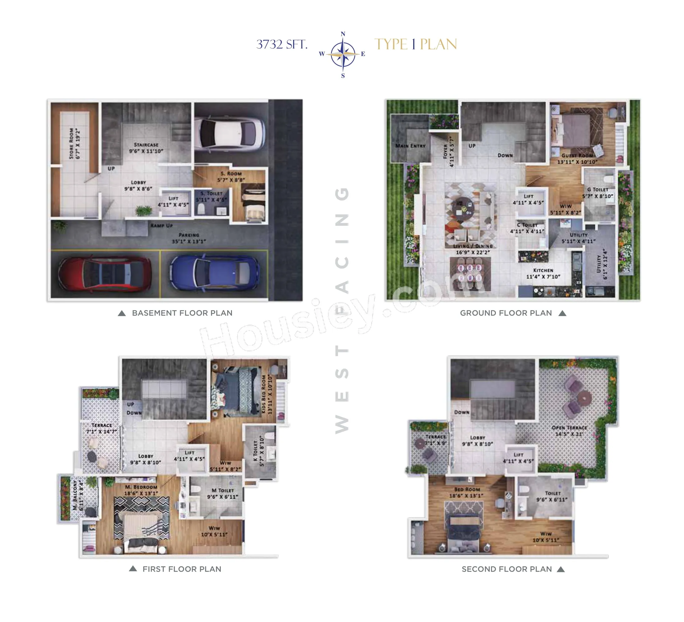 Sattva Springs Unit plan - 2887 sq.ft.